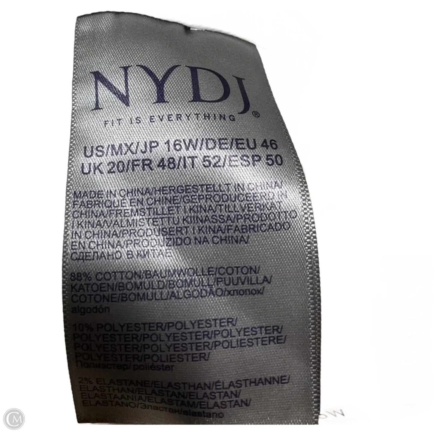 Jeans Wide Leg By Not Your Daughters Jeans In White, Size: 16