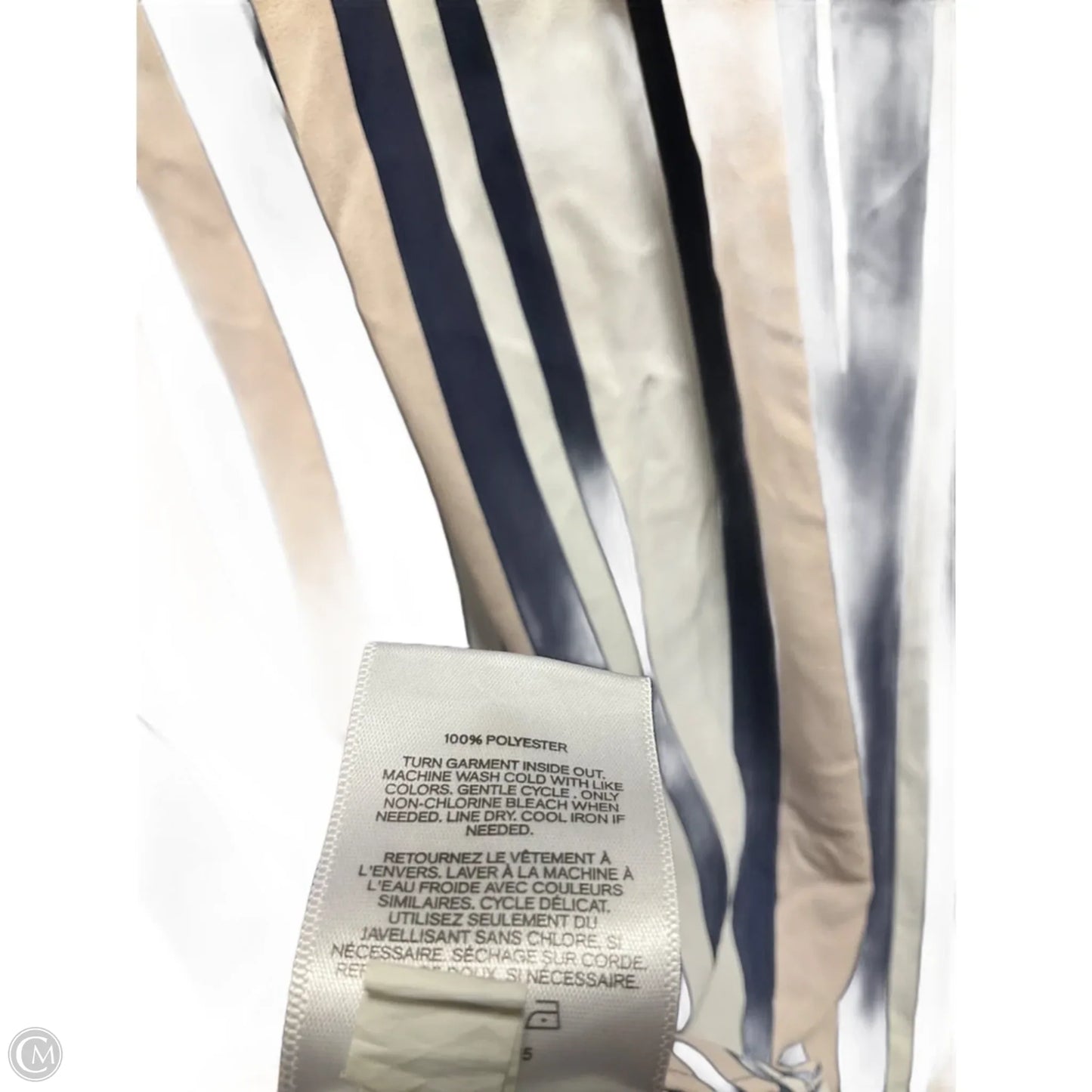 Top Long Sleeve By Express In Striped Pattern, Size: M