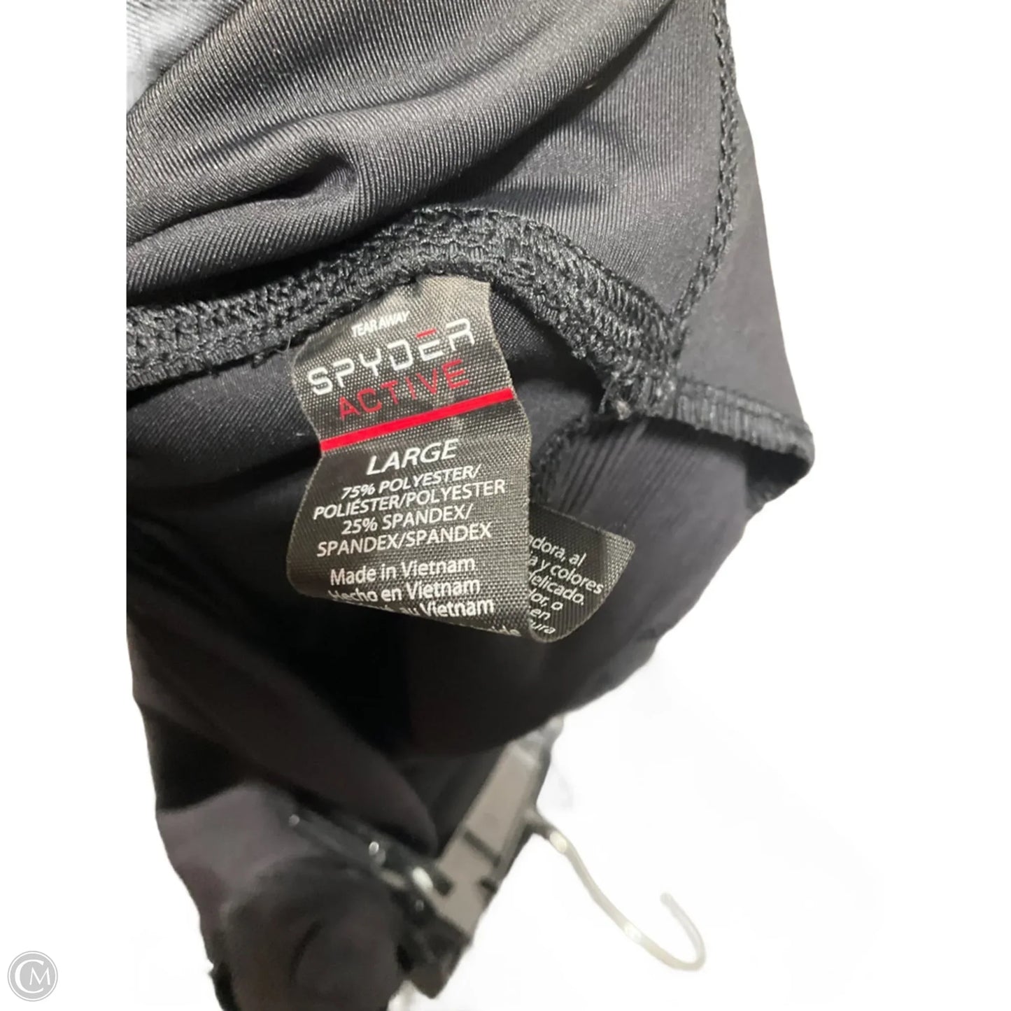 Athletic Leggings By Spyder In Black, Size: L