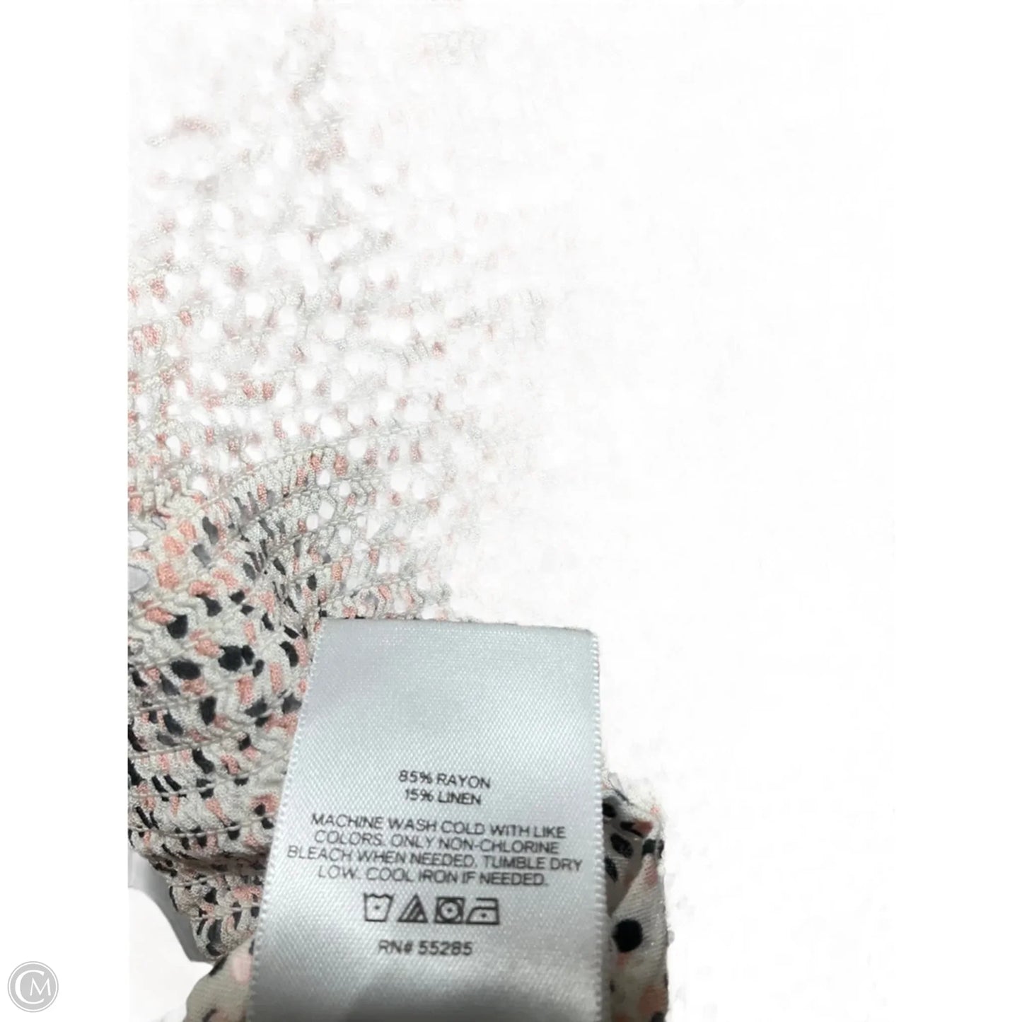 Top Short Sleeve By Express In Black & Pink, Size: M