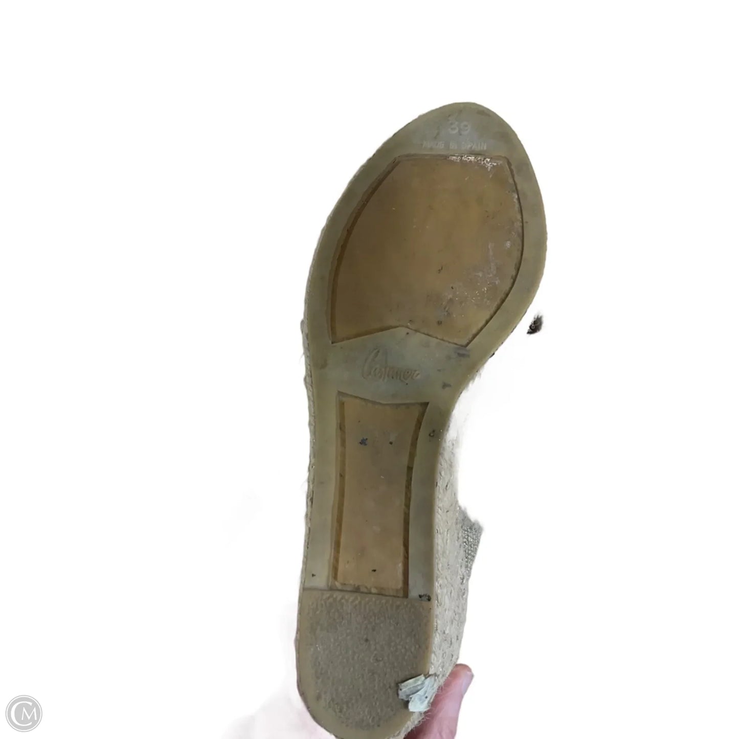 Sandals Heels Wedge By Cma In Gold, Size: 8.5