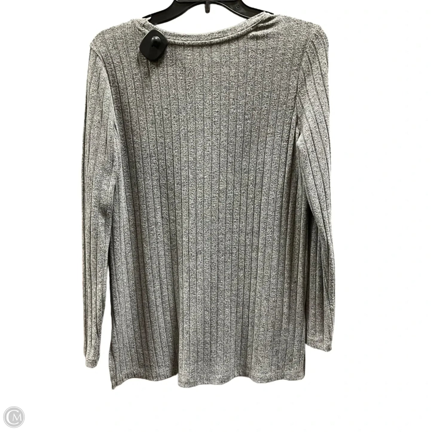 Top Long Sleeve By Lou And Grey In Grey, Size: M