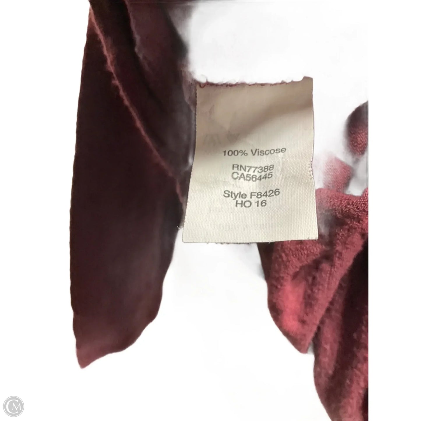 Top Long Sleeve By Madewell In Red, Size: Xs