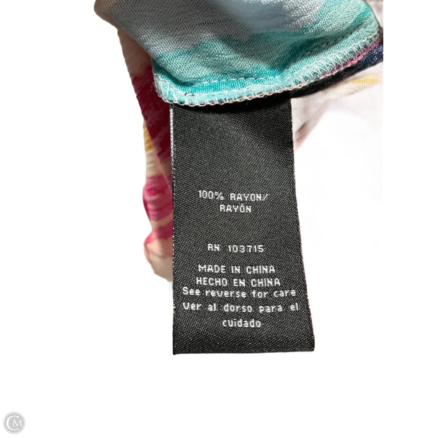 Top 3/4 Sleeve By Zac And Rachel In Striped Pattern, Size: 2x