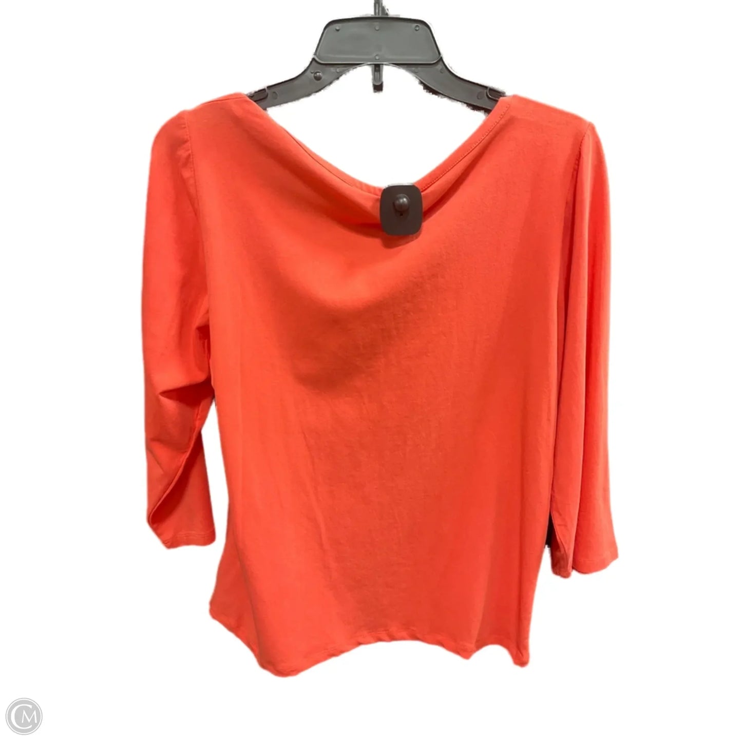Top Long Sleeve Basic By Coldwater Creek In Orange, Size: M
