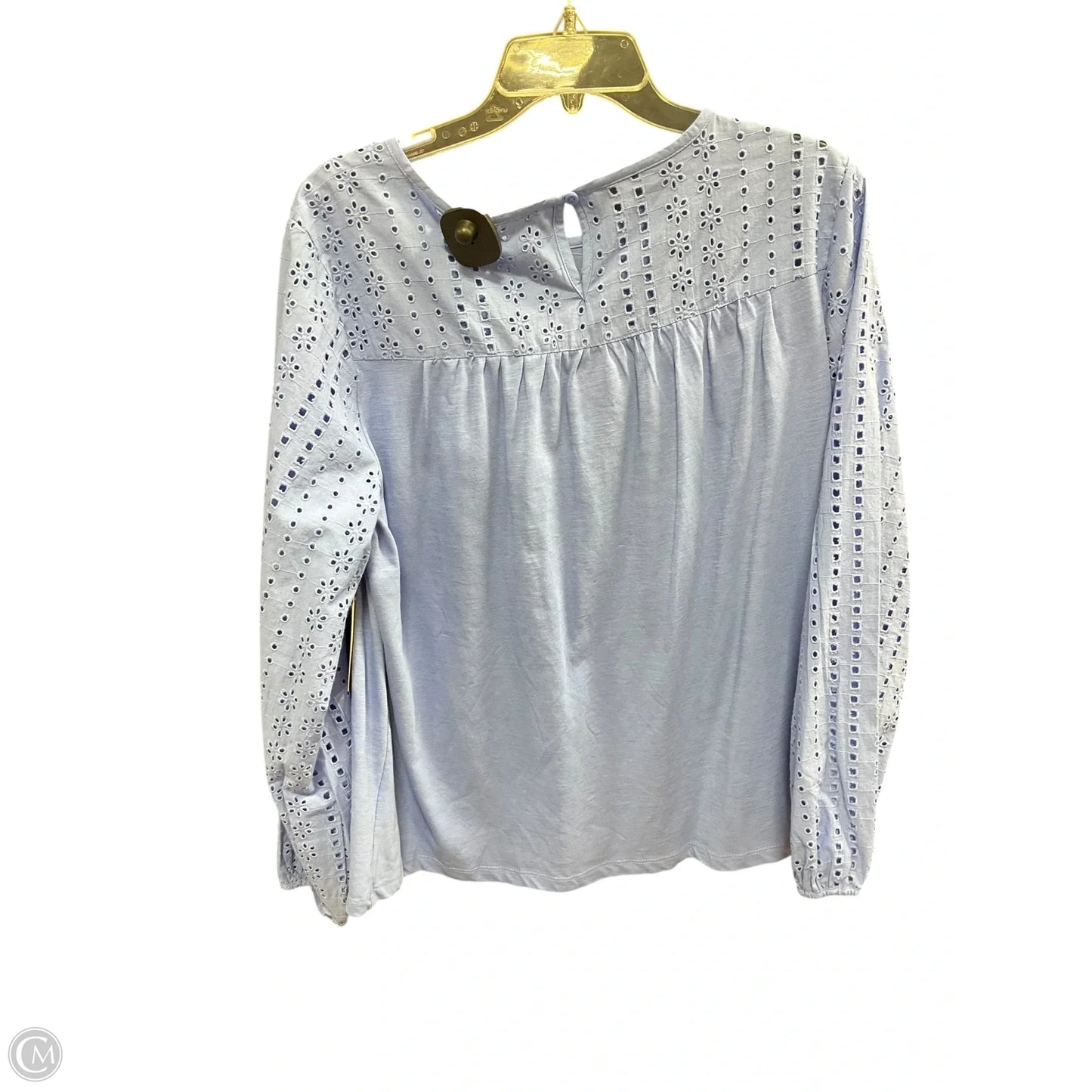 Top Long Sleeve By St Johns Bay In Blue, Size: Xl