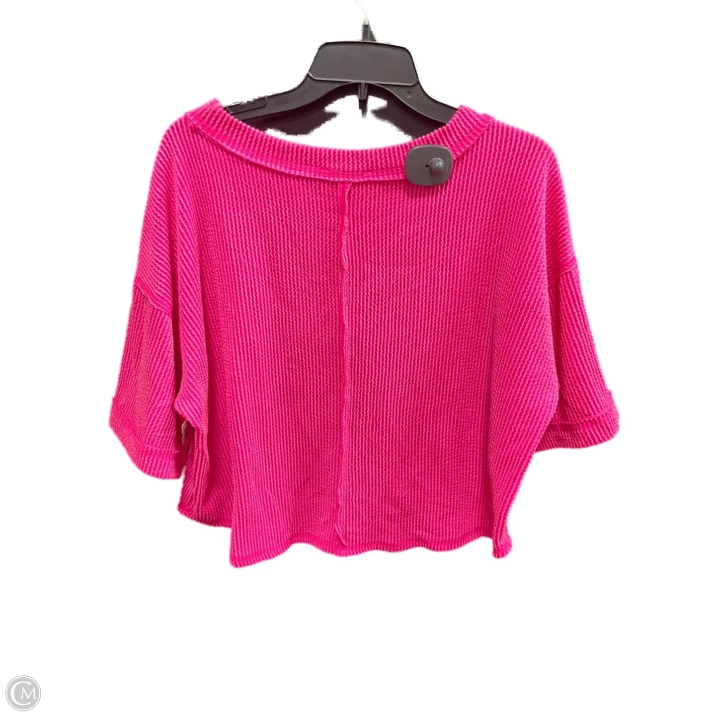 Top Short Sleeve By Entro In Pink, Size: M