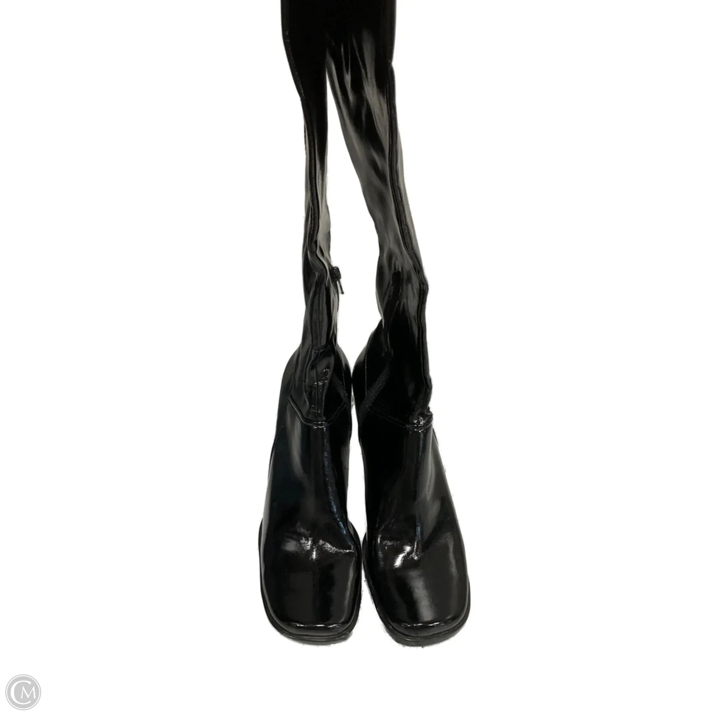 Boots Knee Heels By Nine West In Black, Size: 9.5