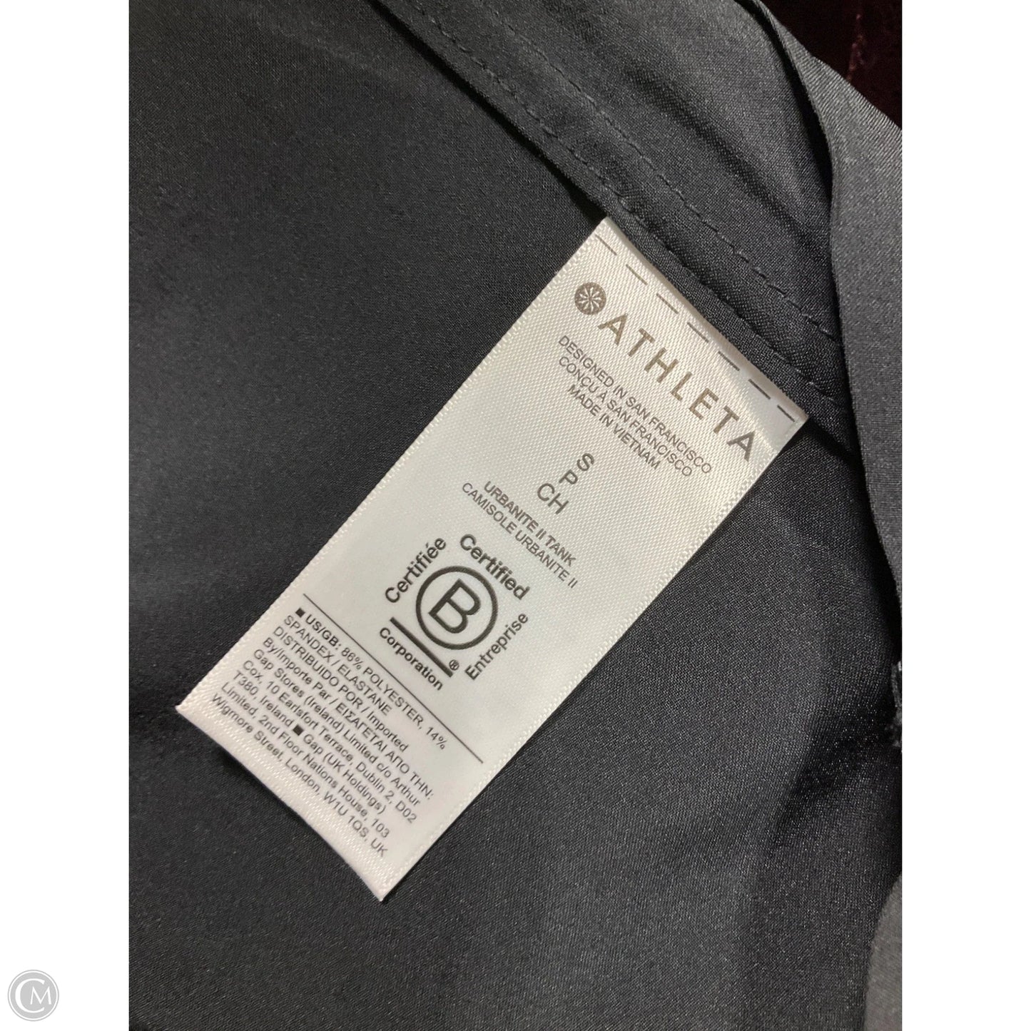 Athletic Tank Top By Athleta In Black, Size: S