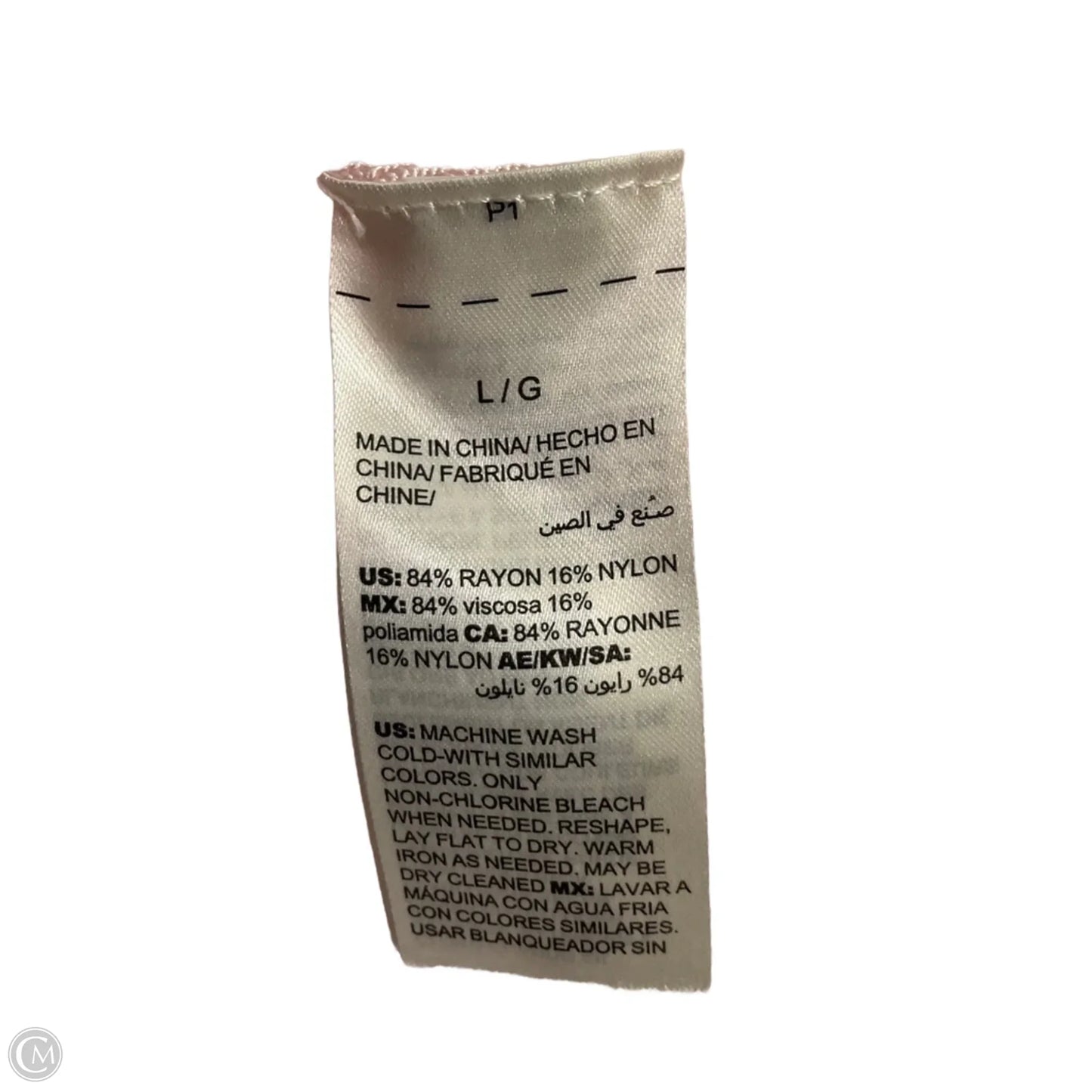 Top Short Sleeve By White House Black Market In Pink, Size: L