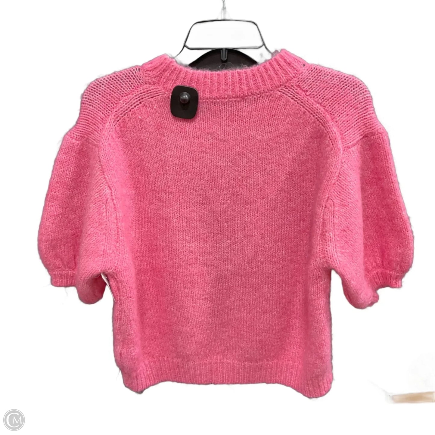 Sweater Short Sleeve By Zara In Pink, Size: S