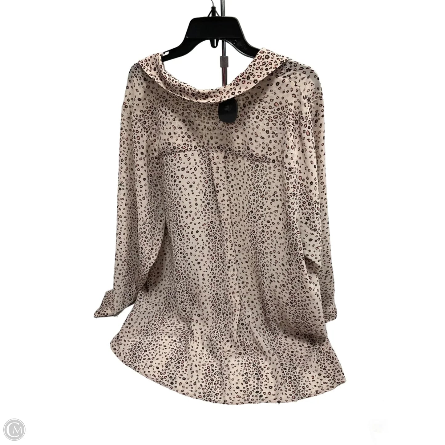 Blouse Long Sleeve By Torrid In Animal Print, Size: Xl