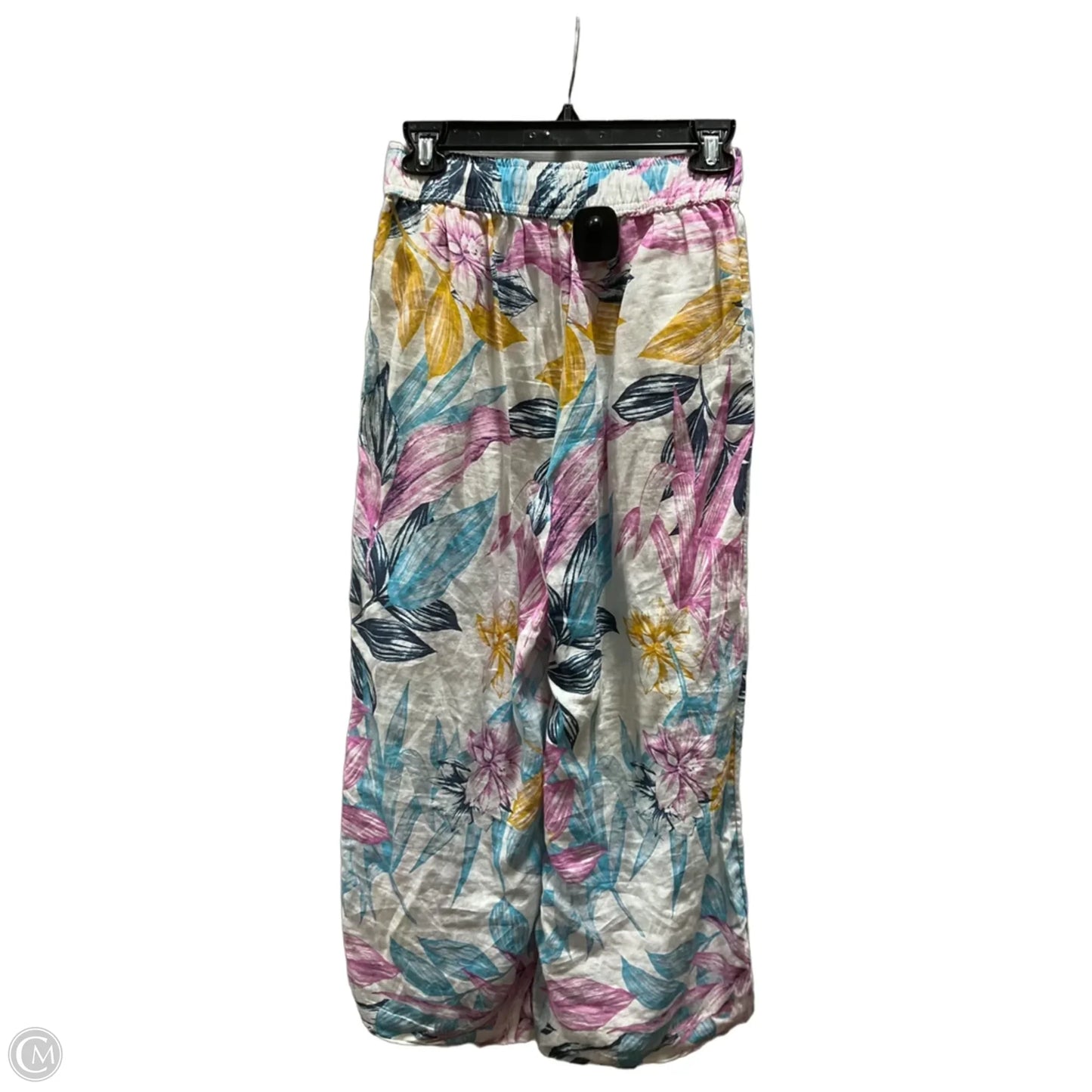 Pants Linen By C And C In Floral Print, Size: S