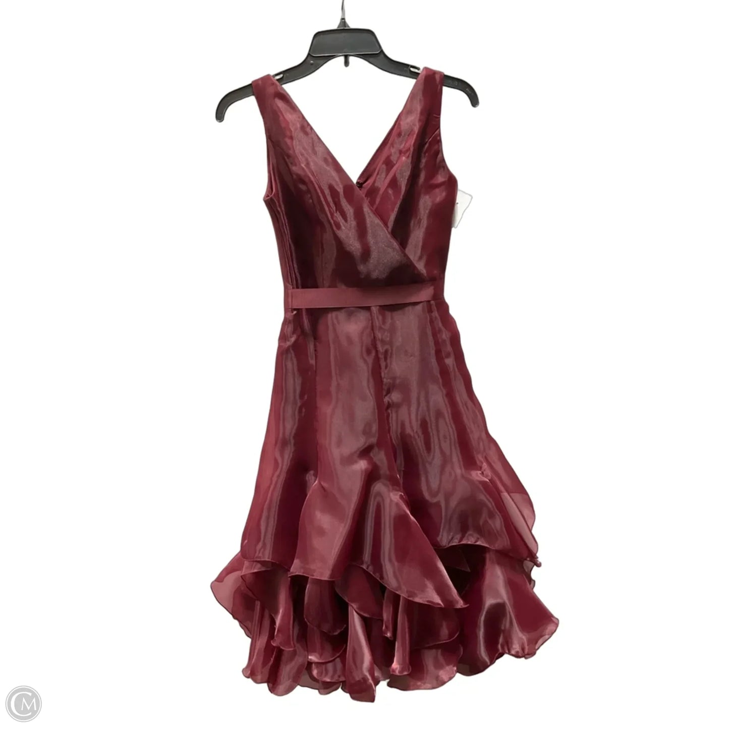 Dress Party Midi By Venus In Maroon, Size: 2
