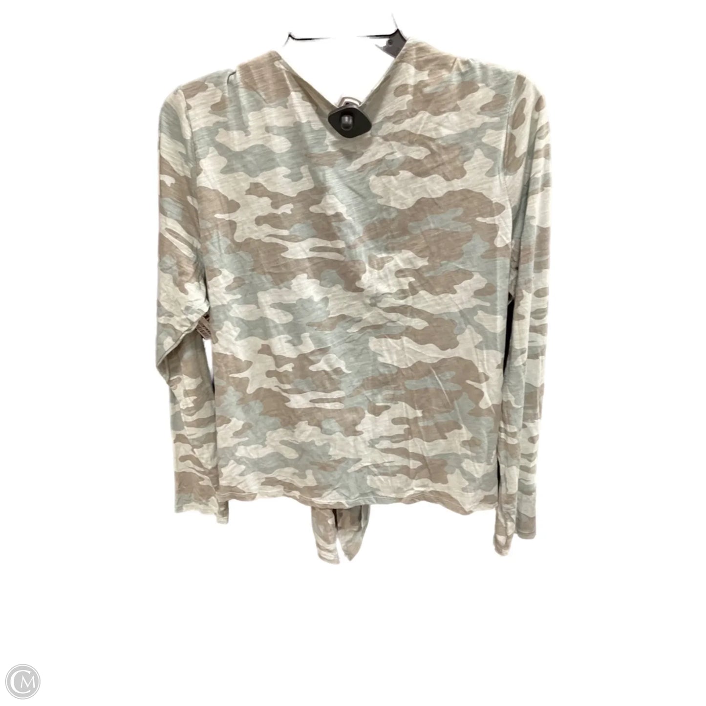 Cardigan By Belle By Kim Gravel In Camouflage Print, Size: L