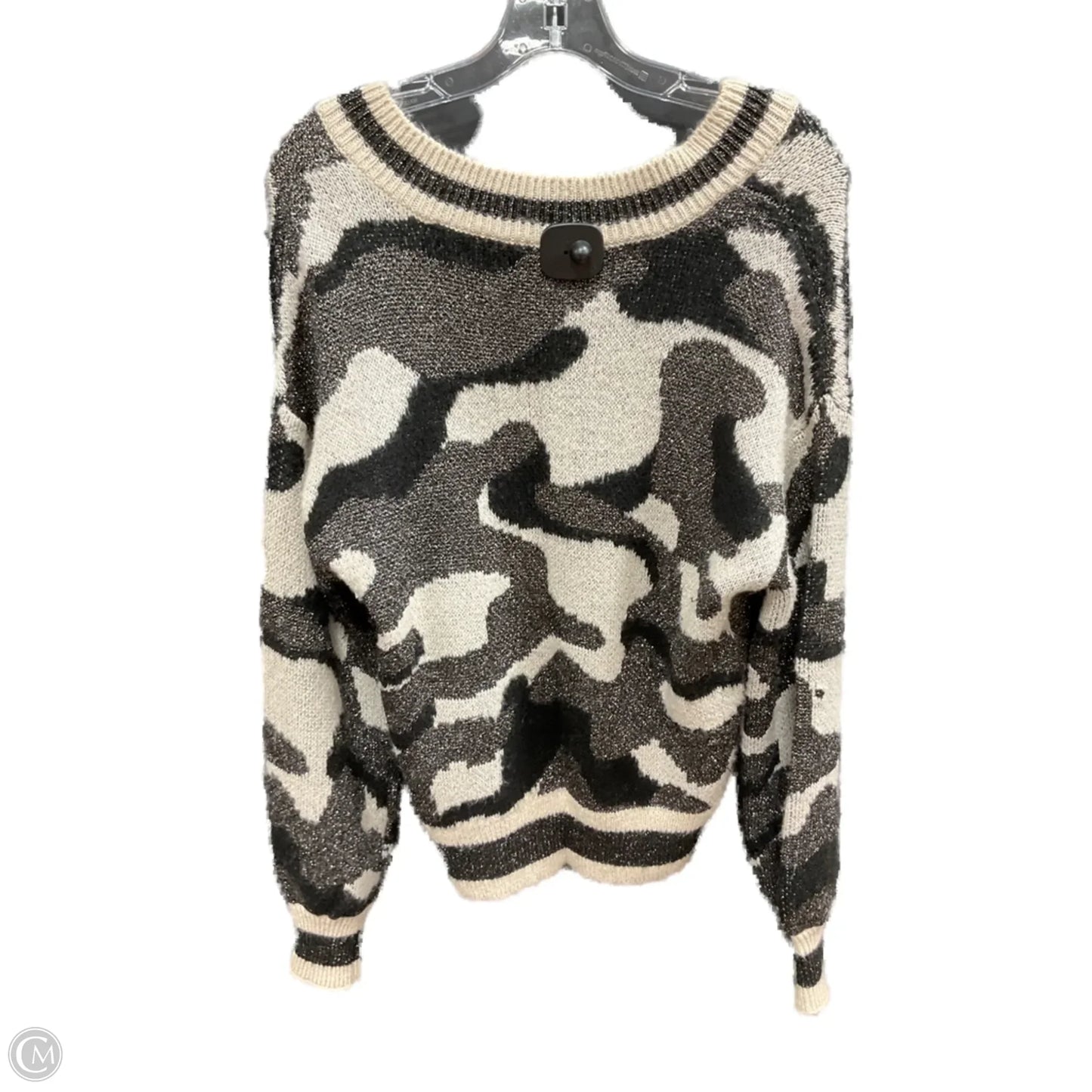Sweater By Nine West In Camouflage Print, Size: M