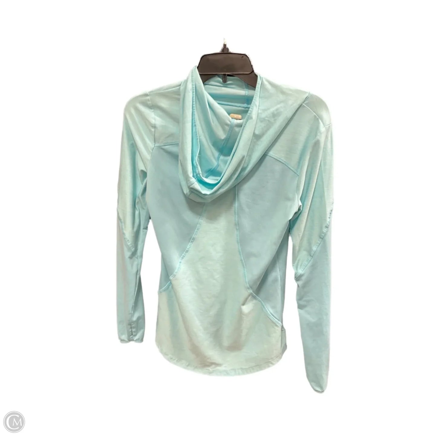 Athletic Top Long Sleeve Hoodie By Jockey In Blue, Size: S