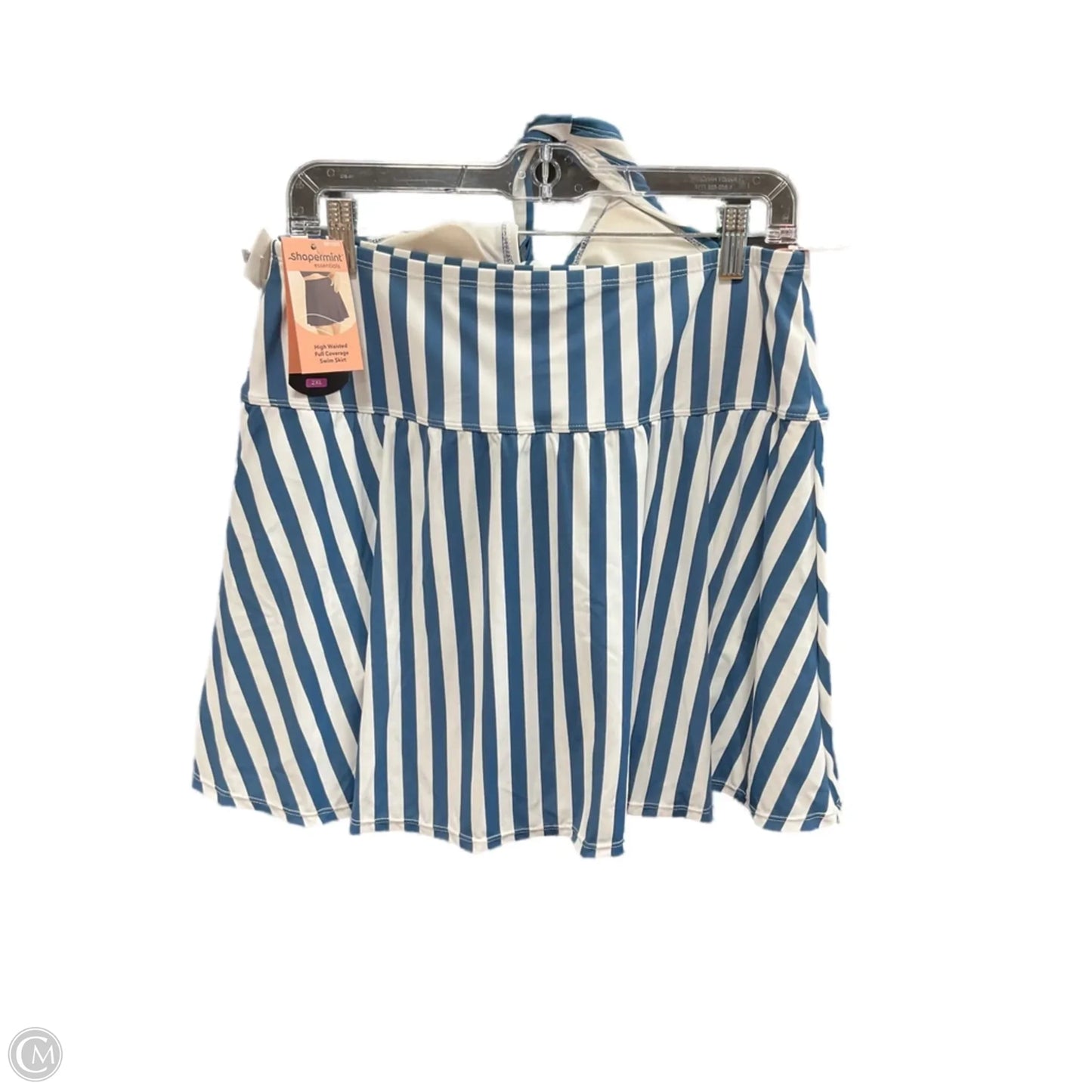 Swimsuit 2pc By Cmf In Striped Pattern, Size: Xl