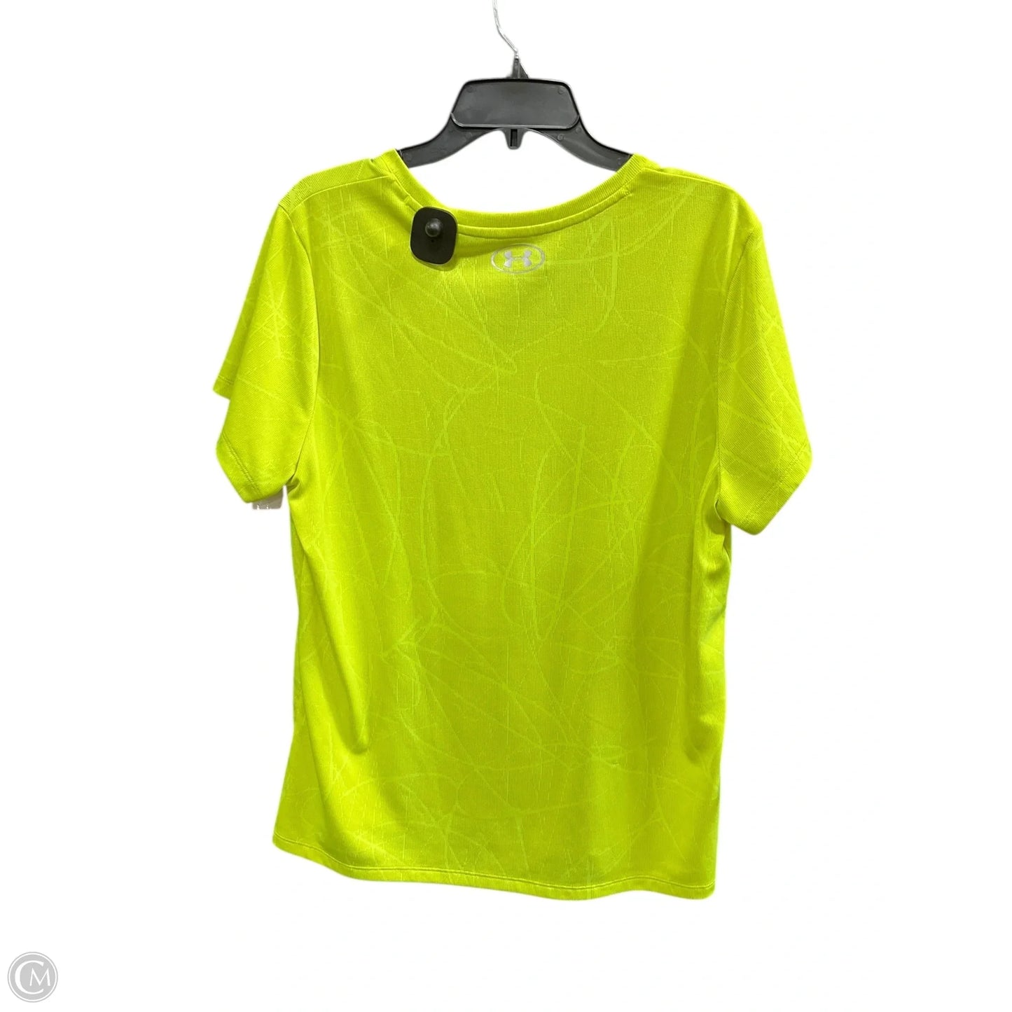 Athletic Top Short Sleeve By Under Armour In Yellow, Size: 2x
