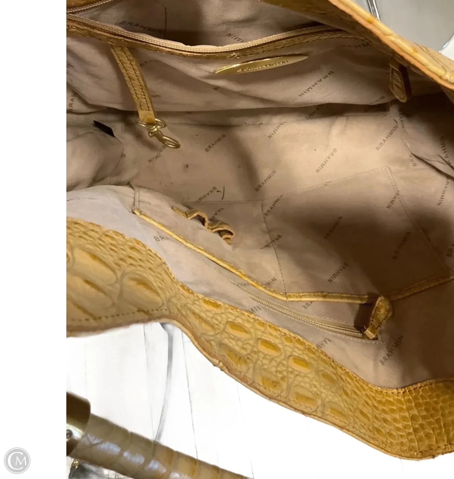 Handbag Designer By Brahmin, Size: Large