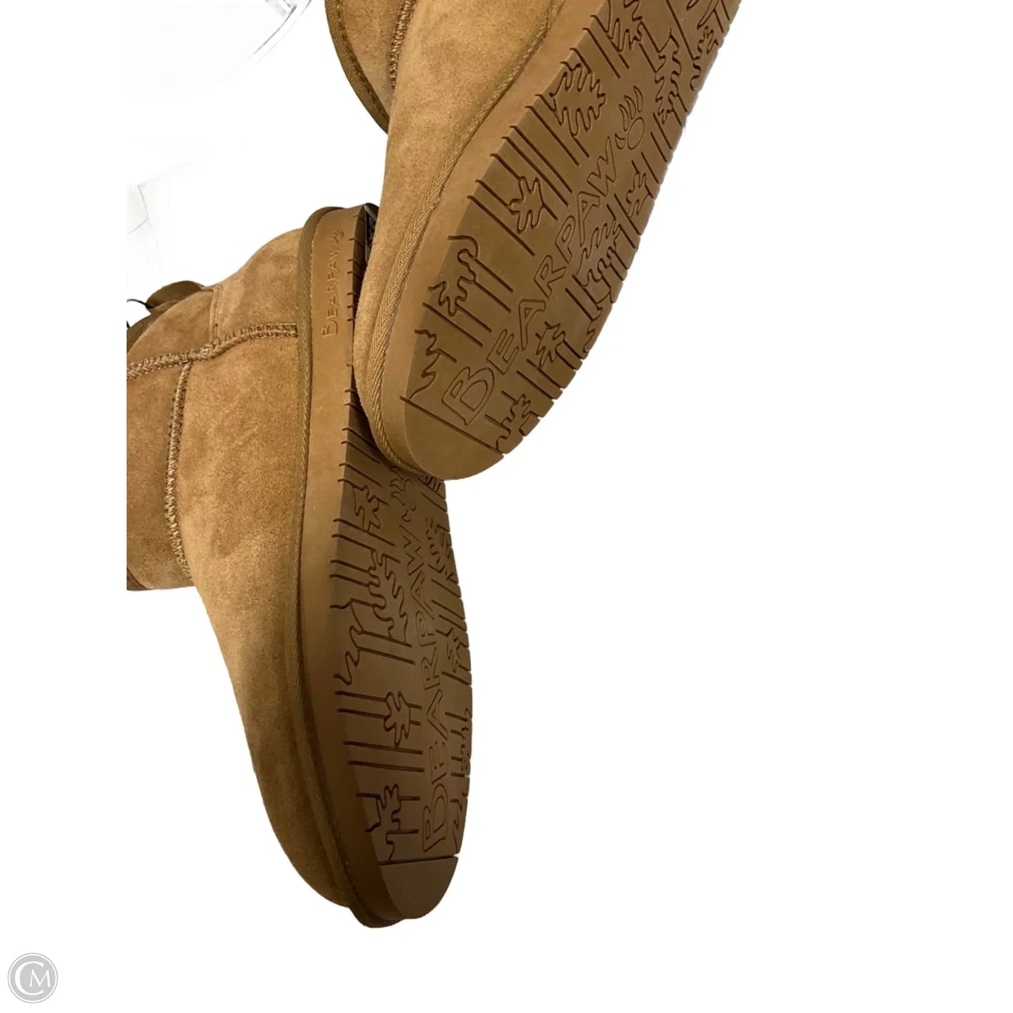 Boots Ankle Flats By Bearpaw In Tan, Size: 11