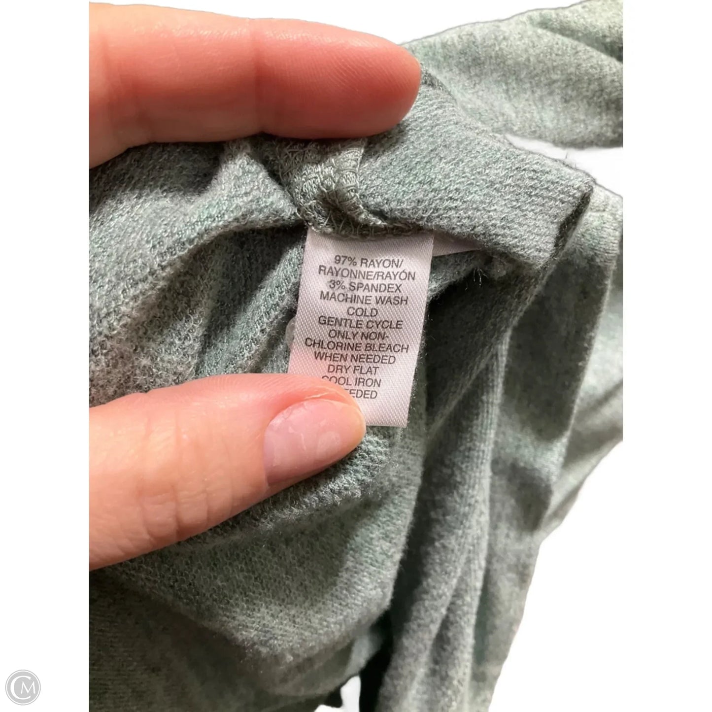 Athletic Top Long Sleeve Hoodie By Lou And Grey In Green, Size: L