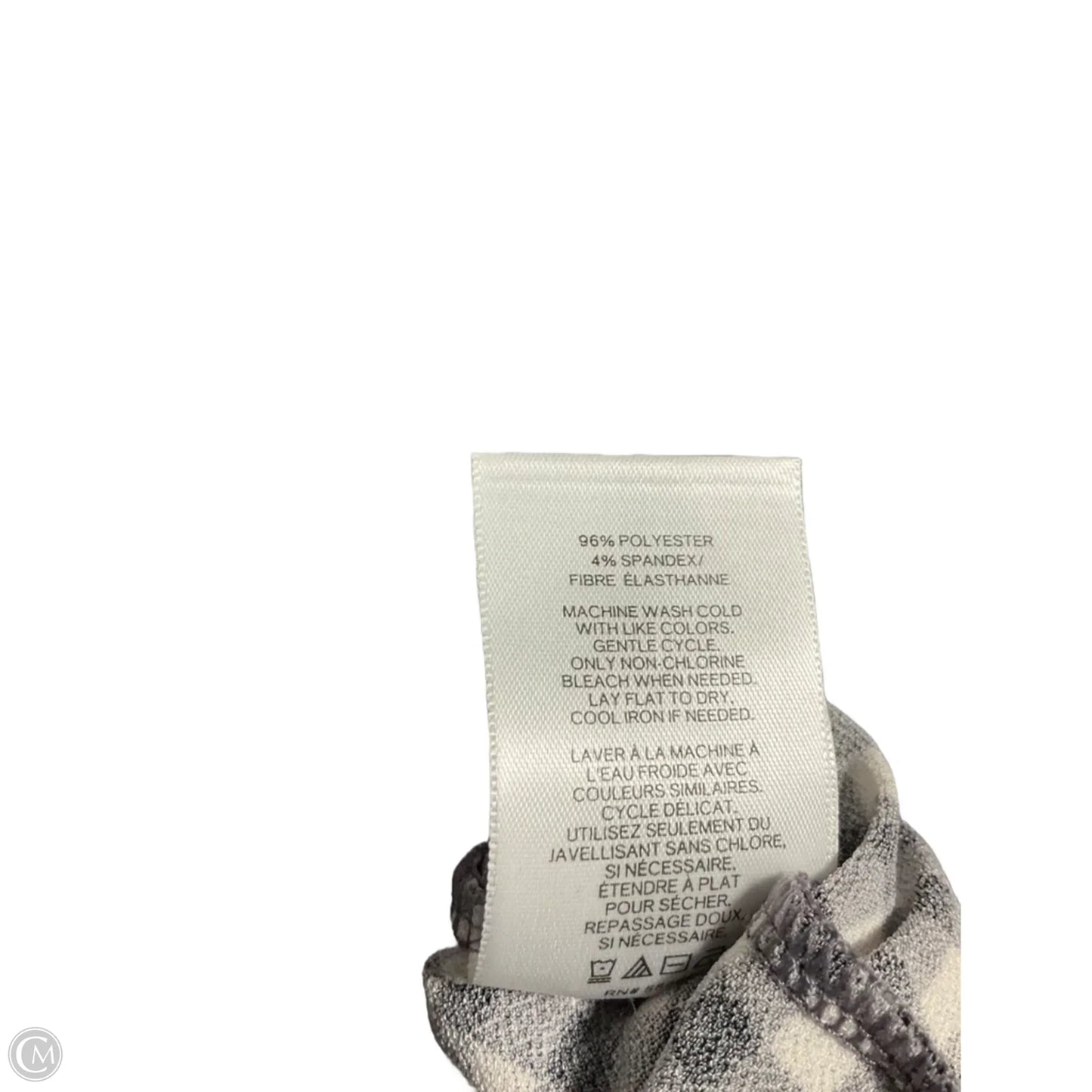 Top Short Sleeve By Express In Black & White, Size: M