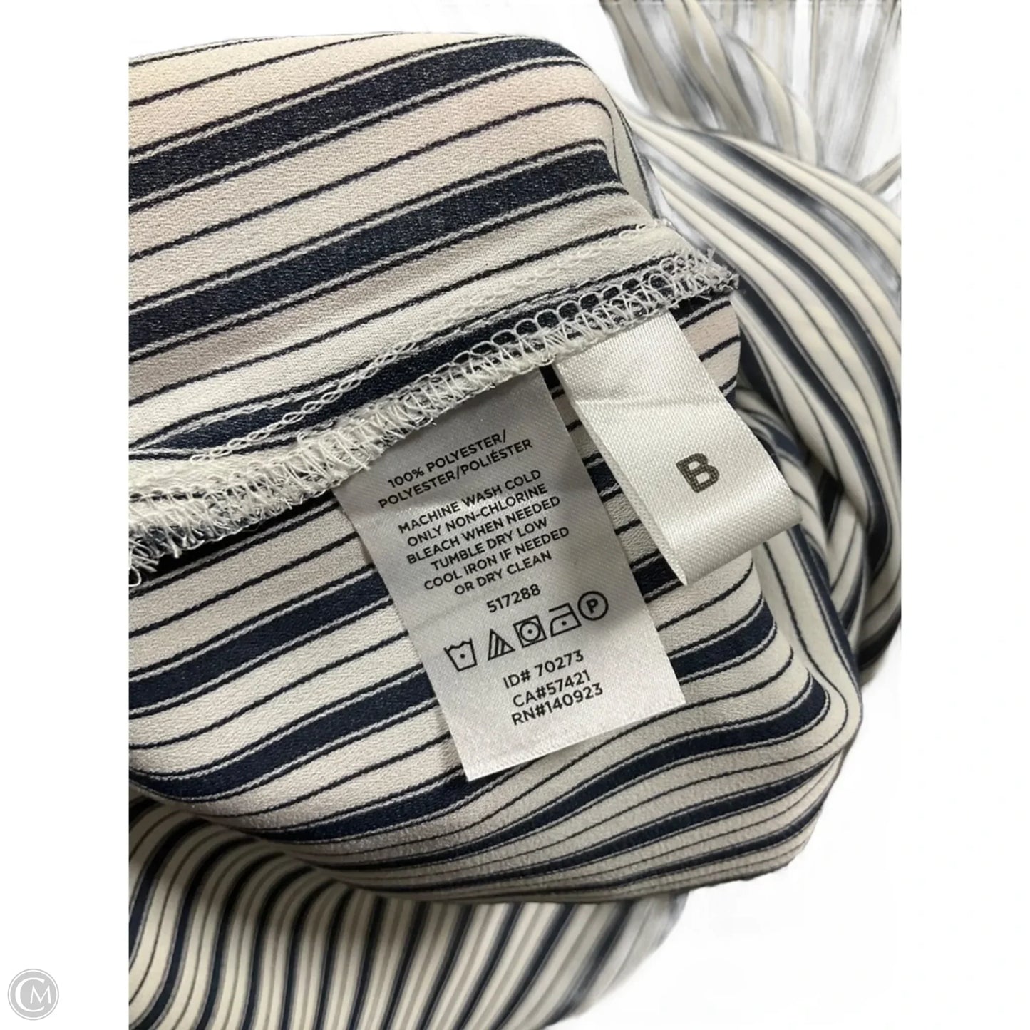 Top Long Sleeve By Loft In Striped Pattern, Size: Sp