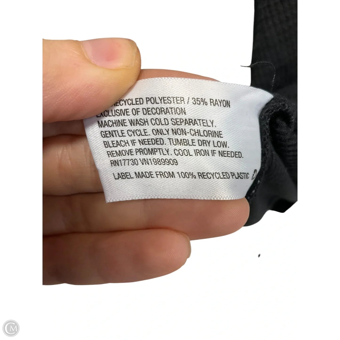 Top Long Sleeve By Joy Lab In Black, Size: S