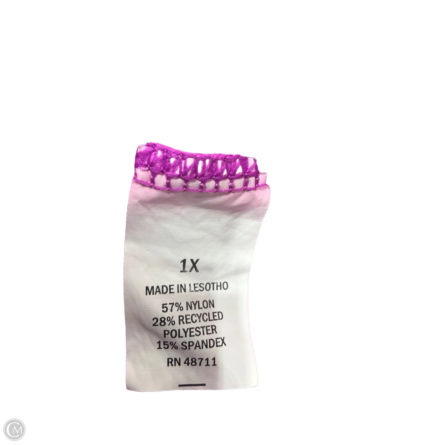 Athletic Top Short Sleeve By Mta Pro In Pink, Size: 1x