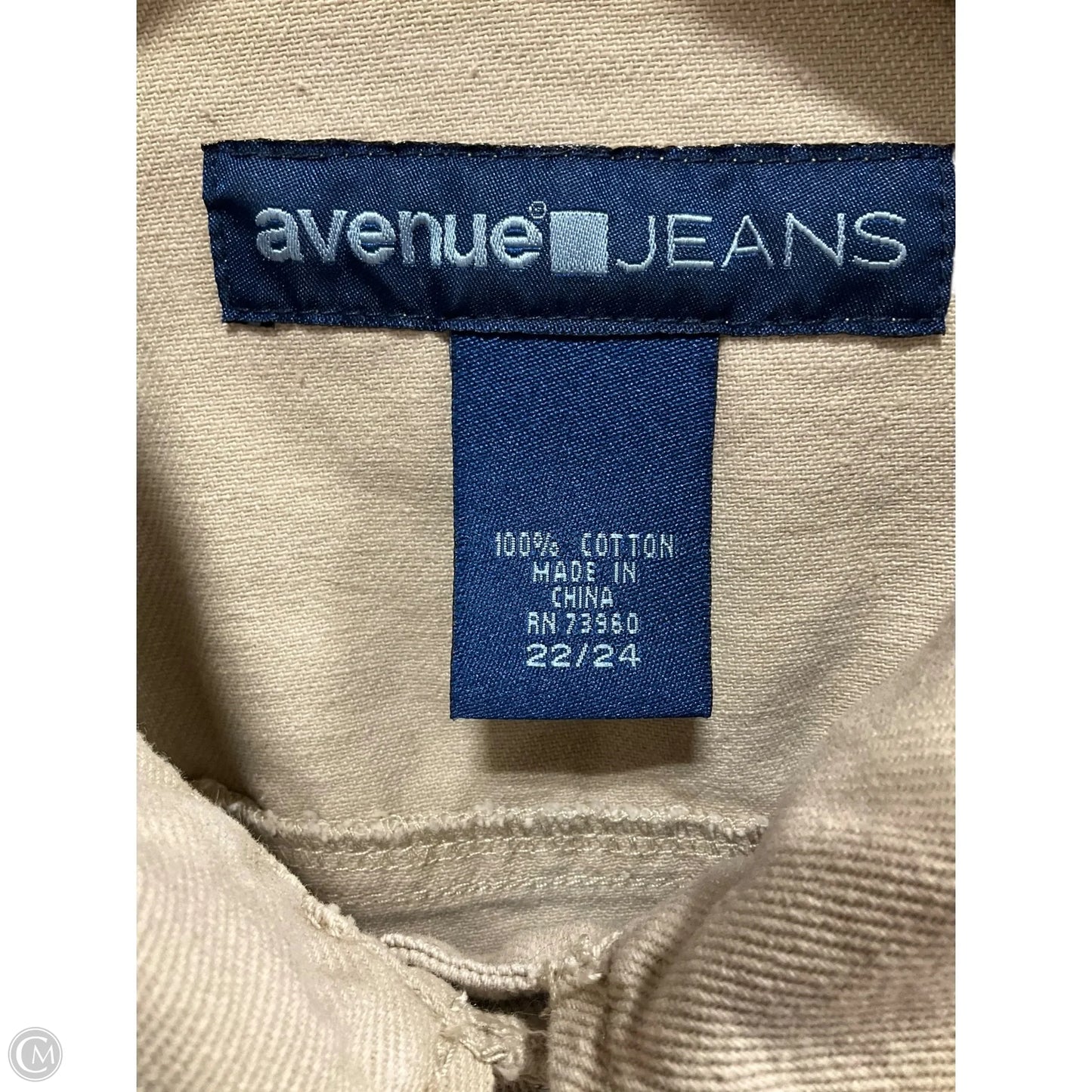 Vest Other By Avenue In Tan, Size: 22