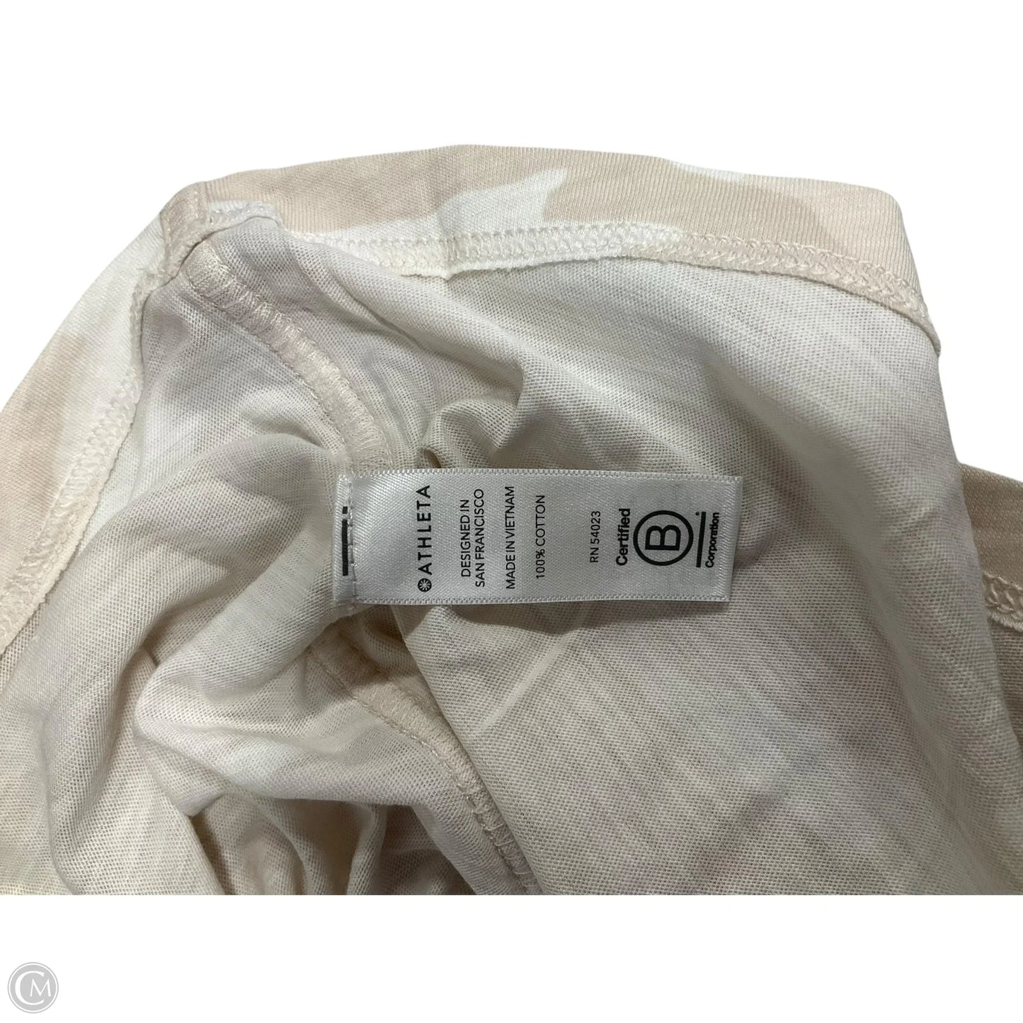 Athletic Top Short Sleeve By Athleta In Camouflage Print, Size: L