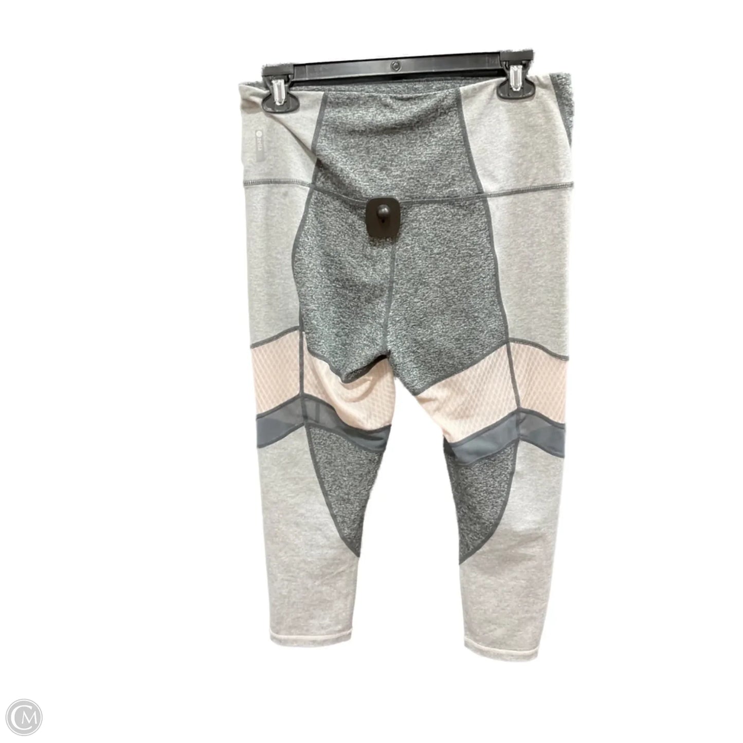 Athletic Leggings By Zella In Grey, Size: L