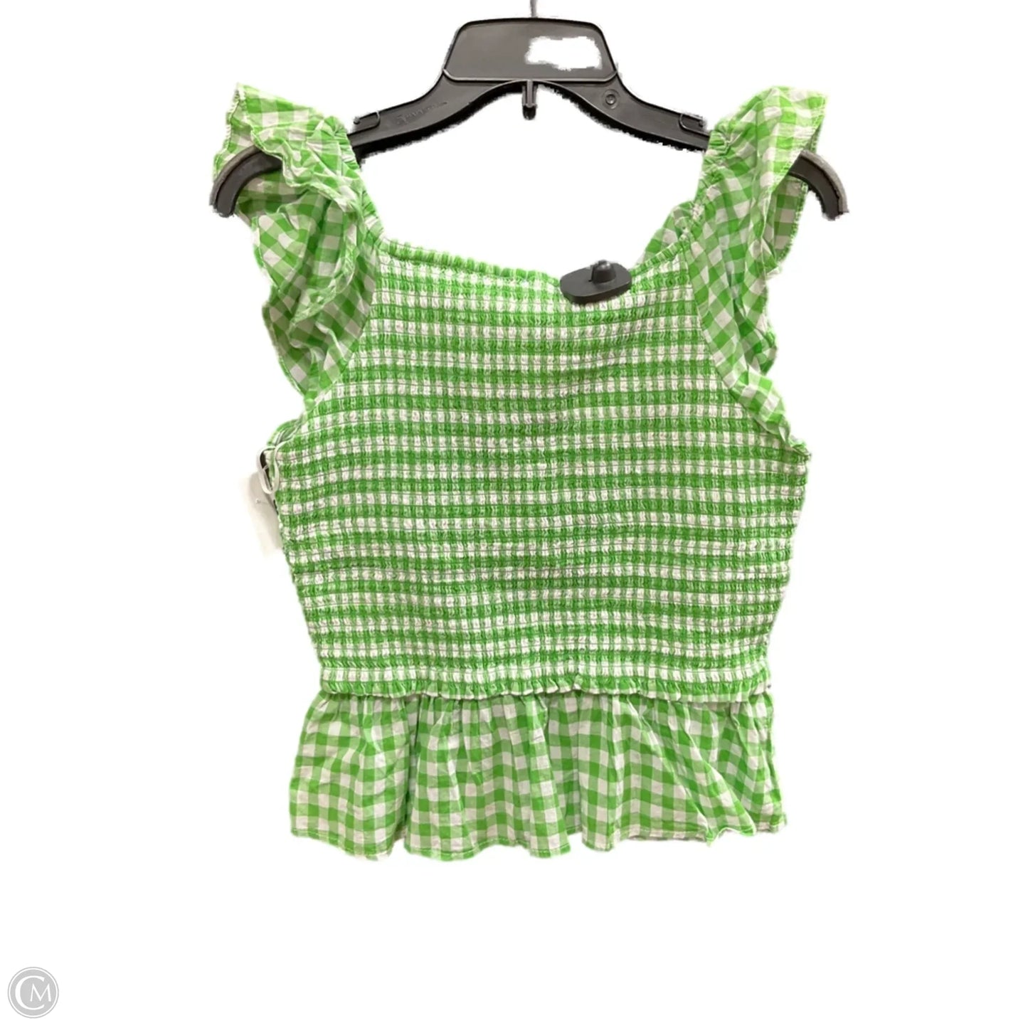 Top Sleeveless By Draper James In Checkered Pattern, Size: L