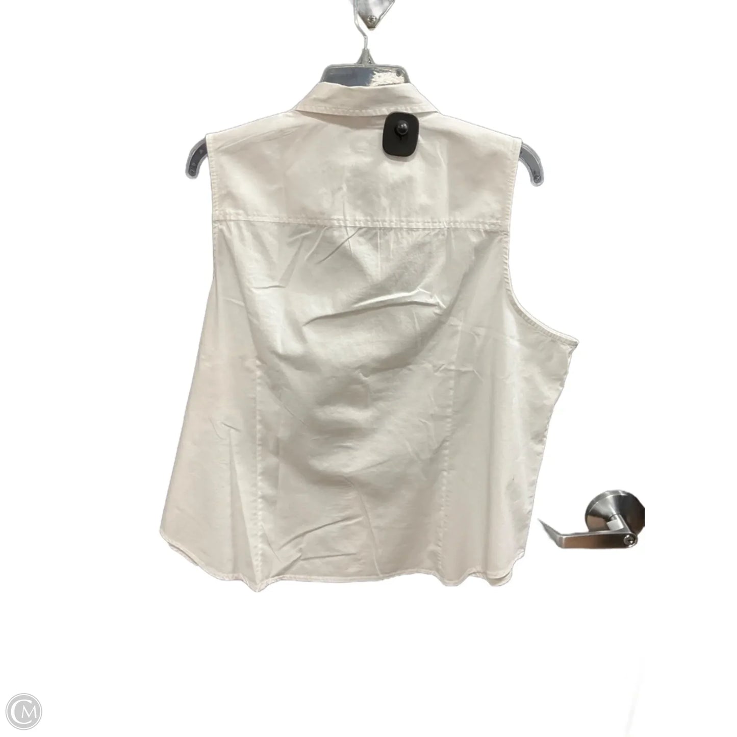 Top Sleeveless By J. Crew In White, Size: 3x