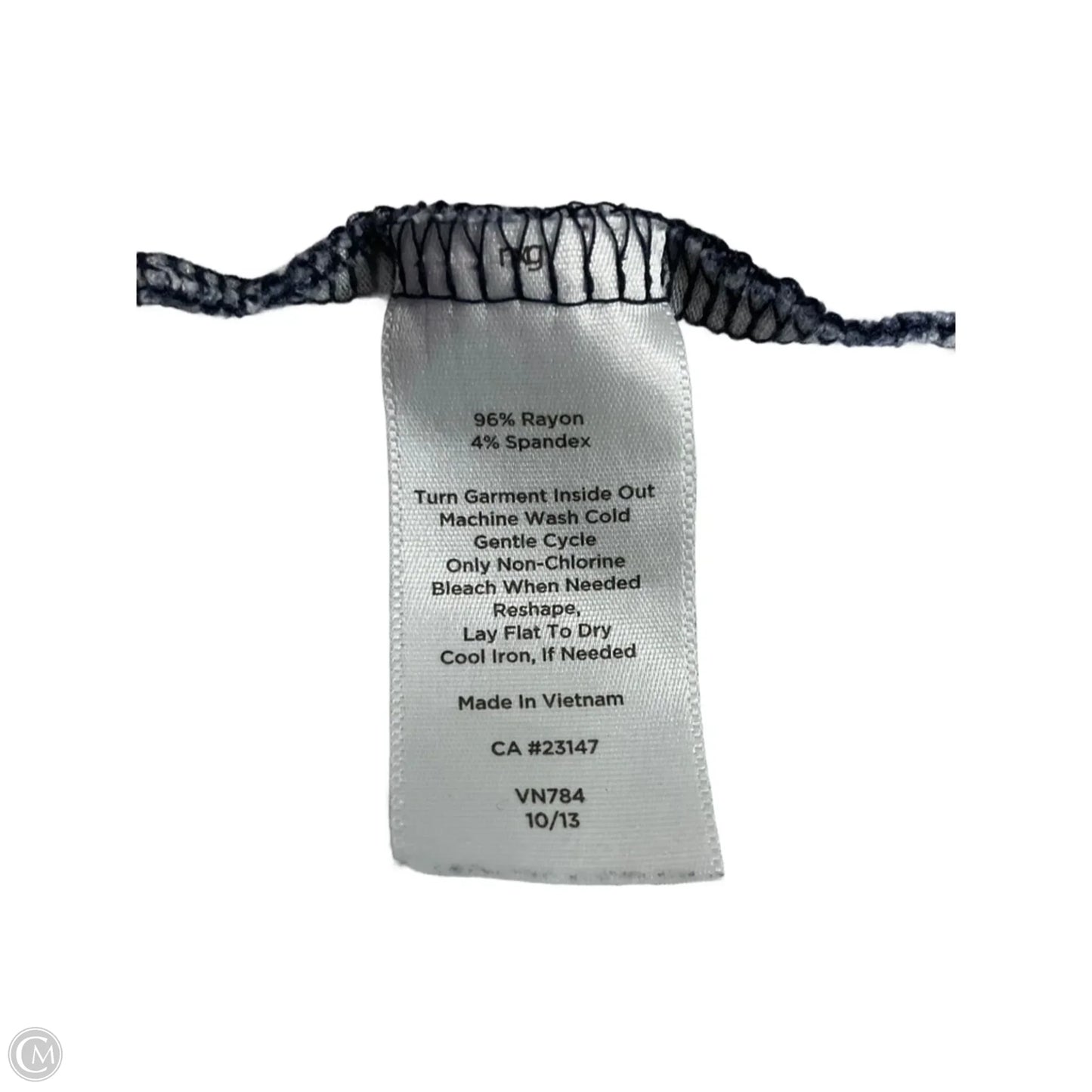 Top 3/4 Sleeve By Talbots In Navy, Size: 1x