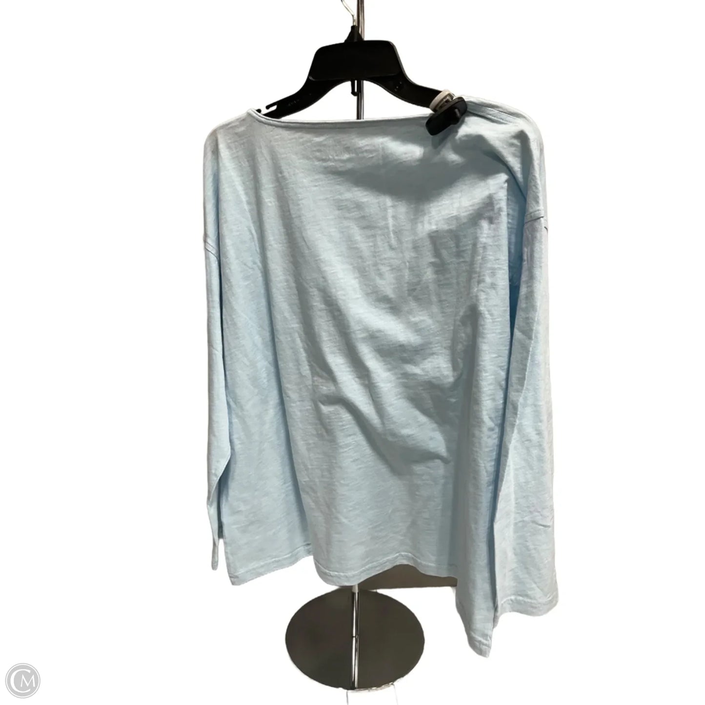 Top Long Sleeve Basic By Vineyard Vines In Blue, Size: L