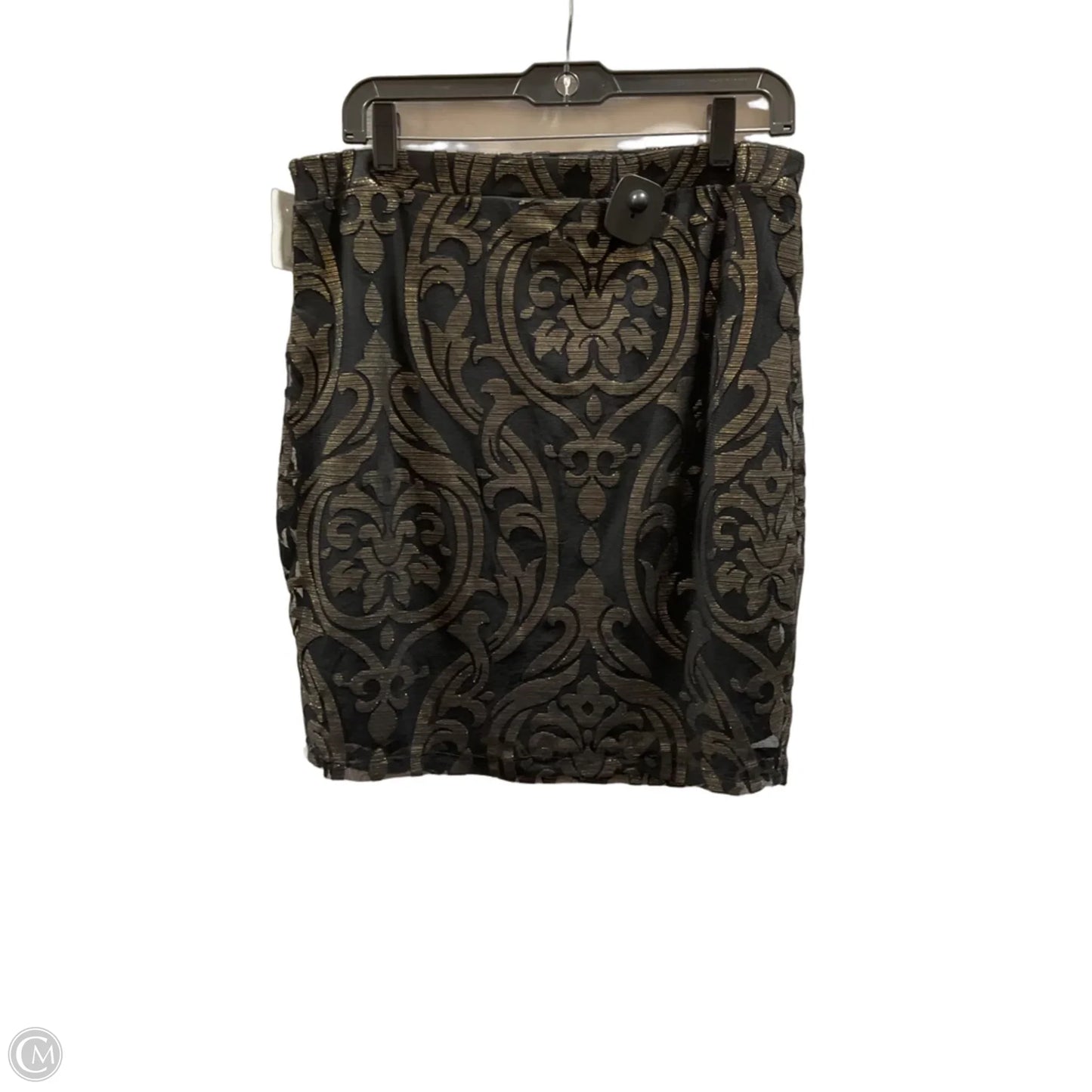 Skirt Mini & Short By Melissa Paige In Black & Gold, Size: M
