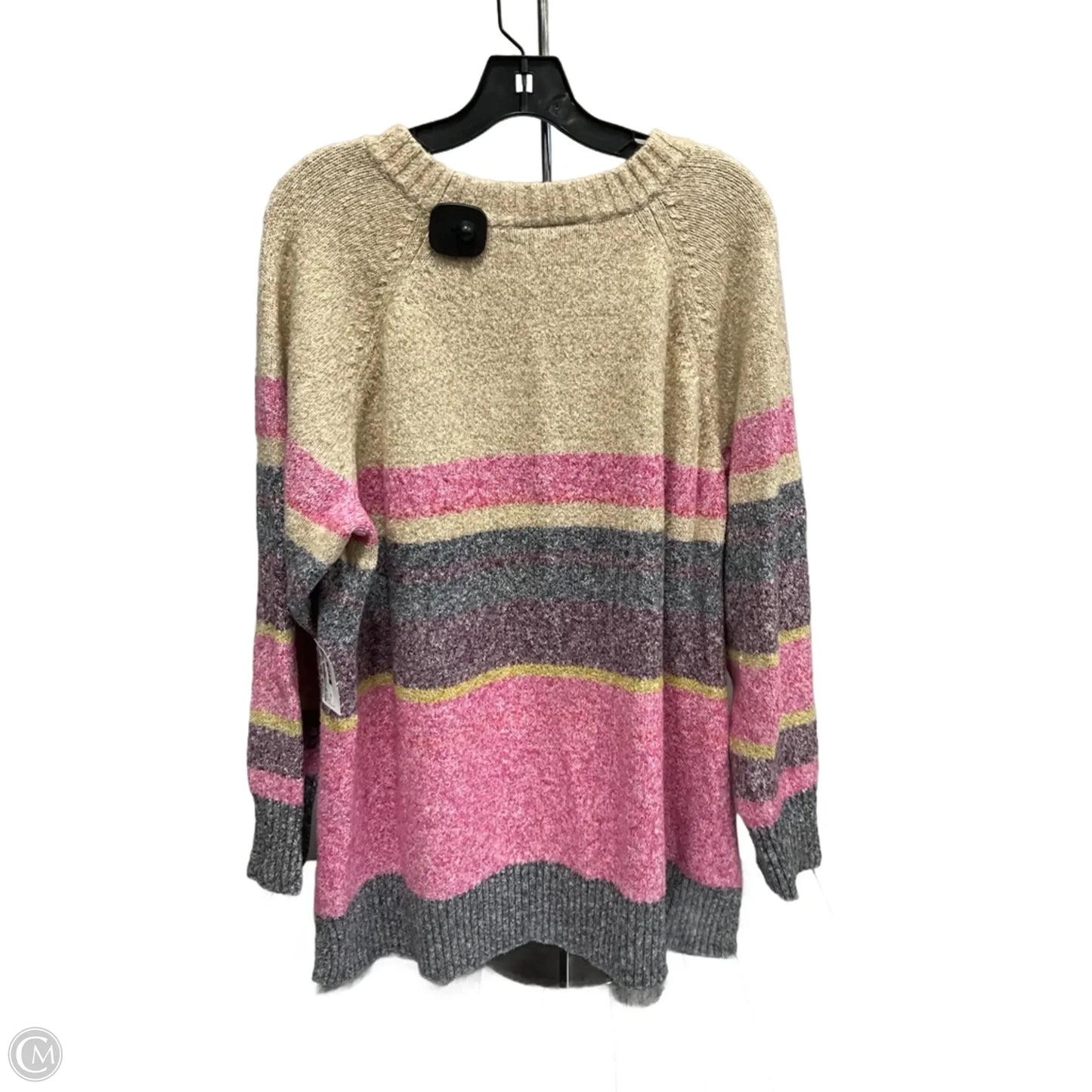 Sweater Cardigan By Lane Bryant In Black & Red, Size: 4x