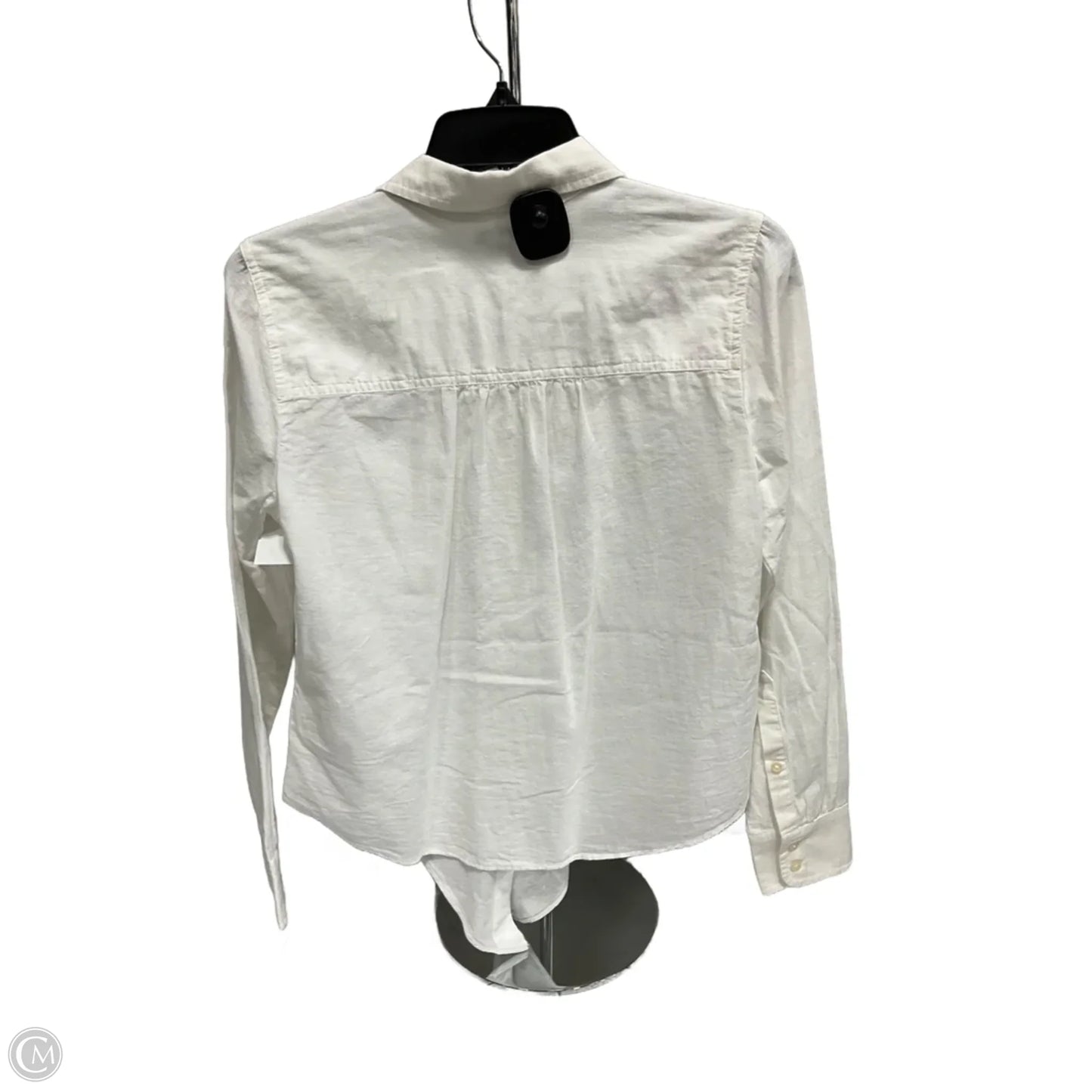 Top Long Sleeve By J. Crew In White, Size: Xs