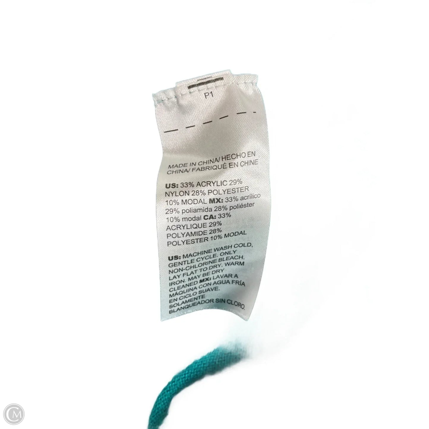 Top Long Sleeve By Chicos In Teal, Size: L