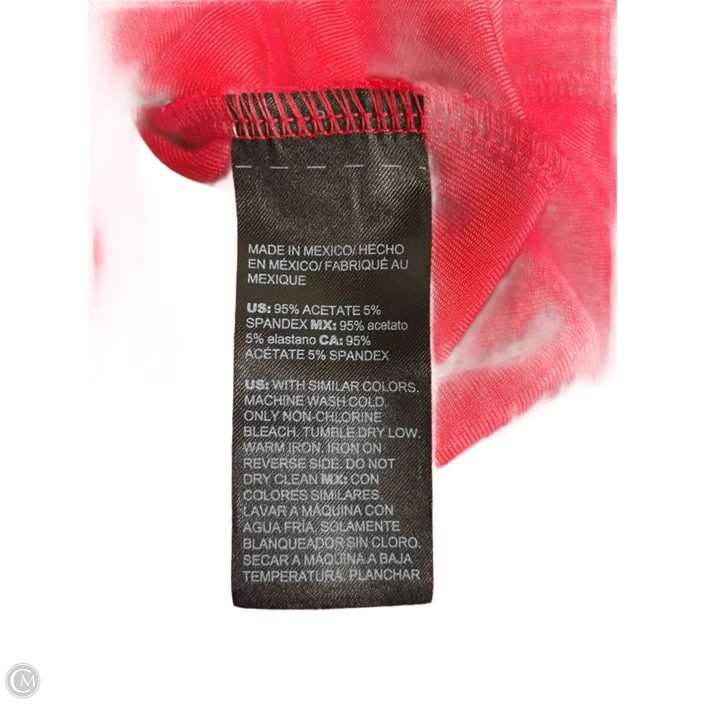 Top 3/4 Sleeve By Chicos In Red, Size: Xxl