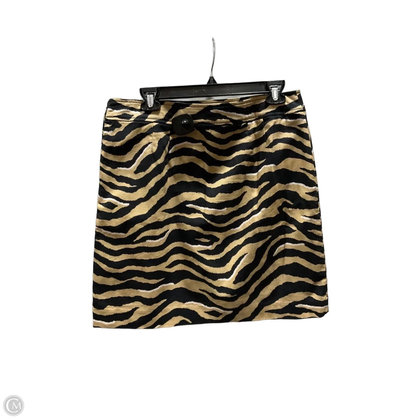 Skirt Midi By Talbots In Black & Brown, Size: M
