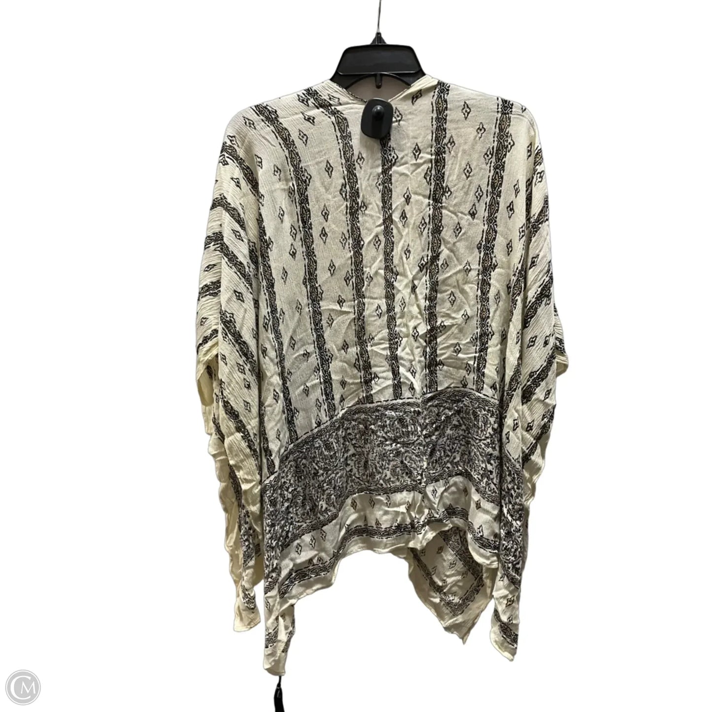 Cardigan By Vince Camuto In Black & Cream, Size: Osfm