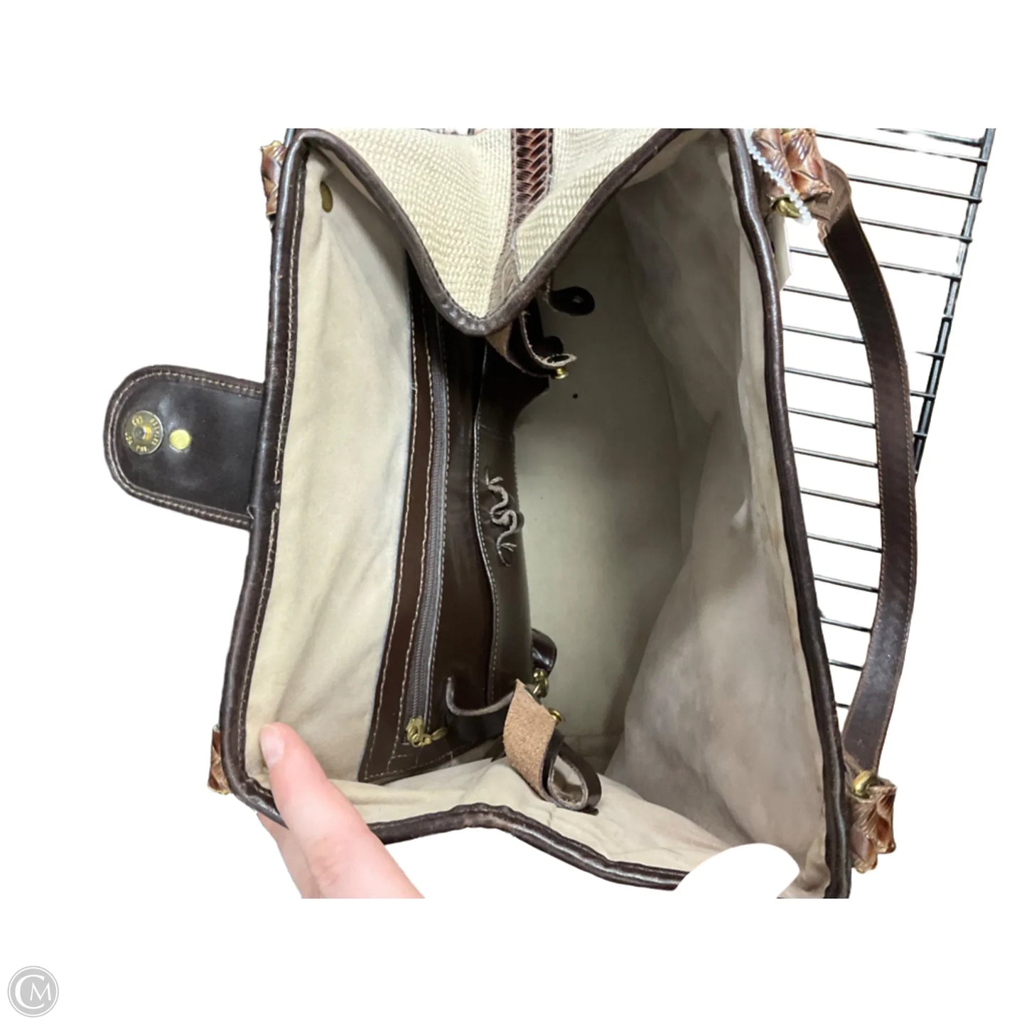 Handbag Designer By Brahmin, Size: Large