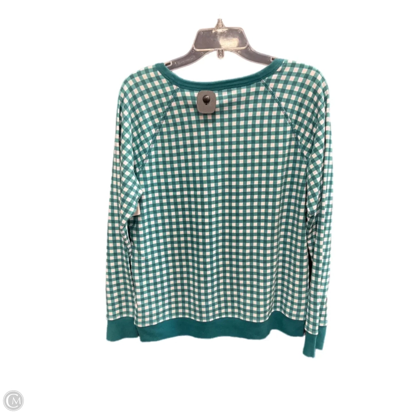 Top Long Sleeve By Draper James In Plaid Pattern, Size: L