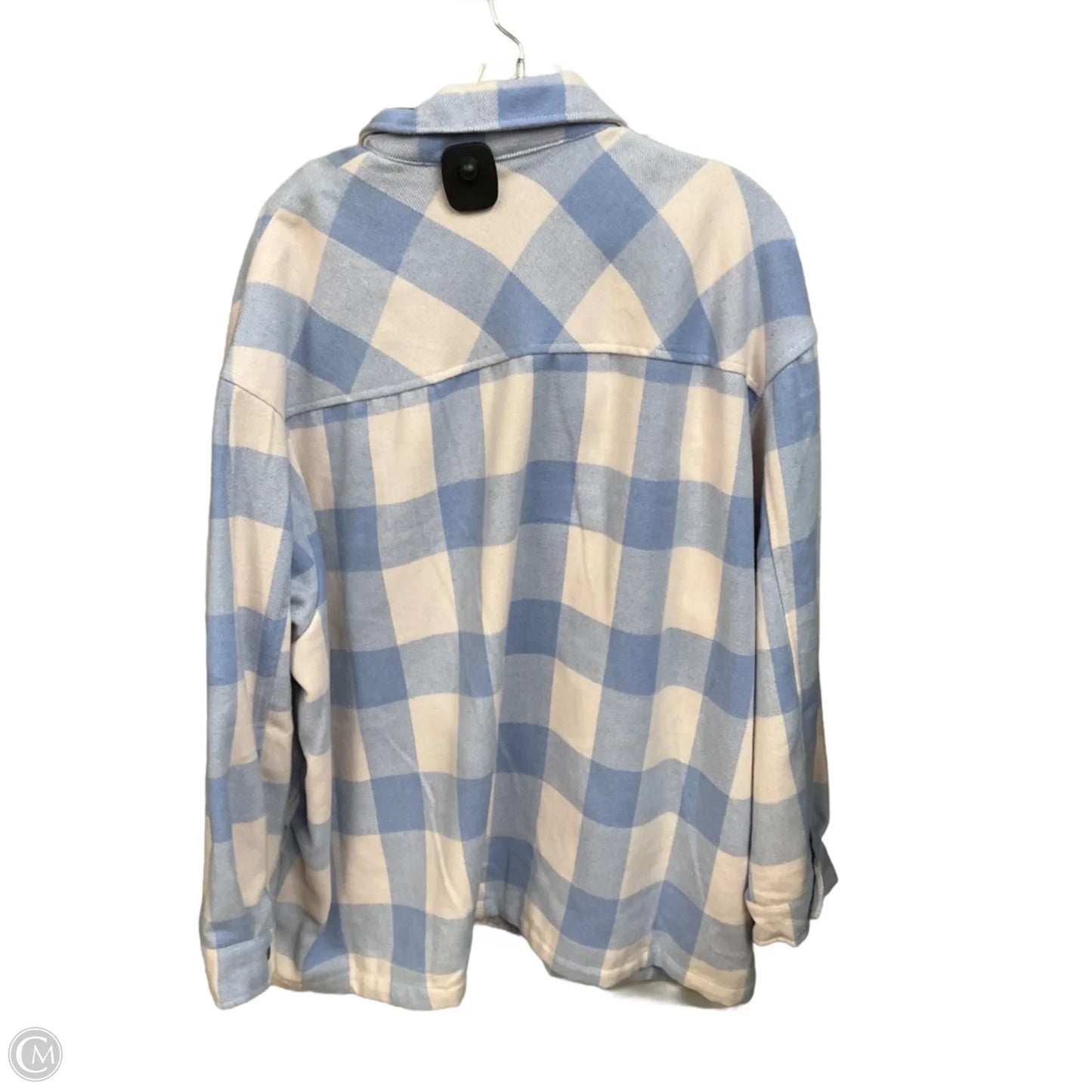 Jacket Shirt By Clothes Mentor In Plaid Pattern, Size: Xxl