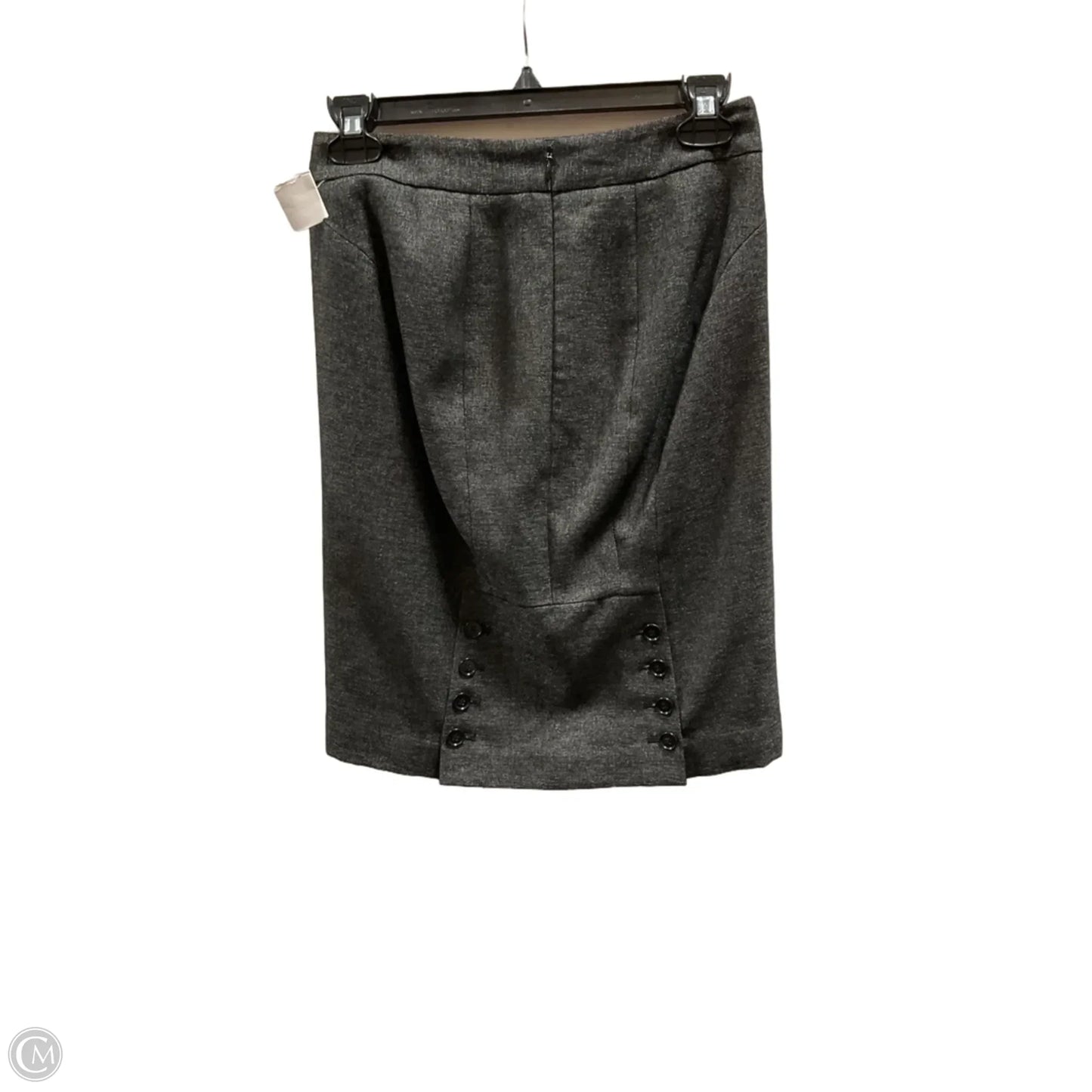 Skirt Midi By Ann Taylor In Grey, Size: Xs