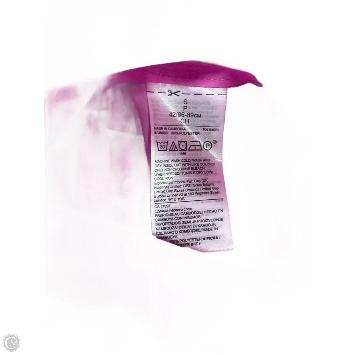 Top Long Sleeve Basic By Banana Republic In Pink, Size: S