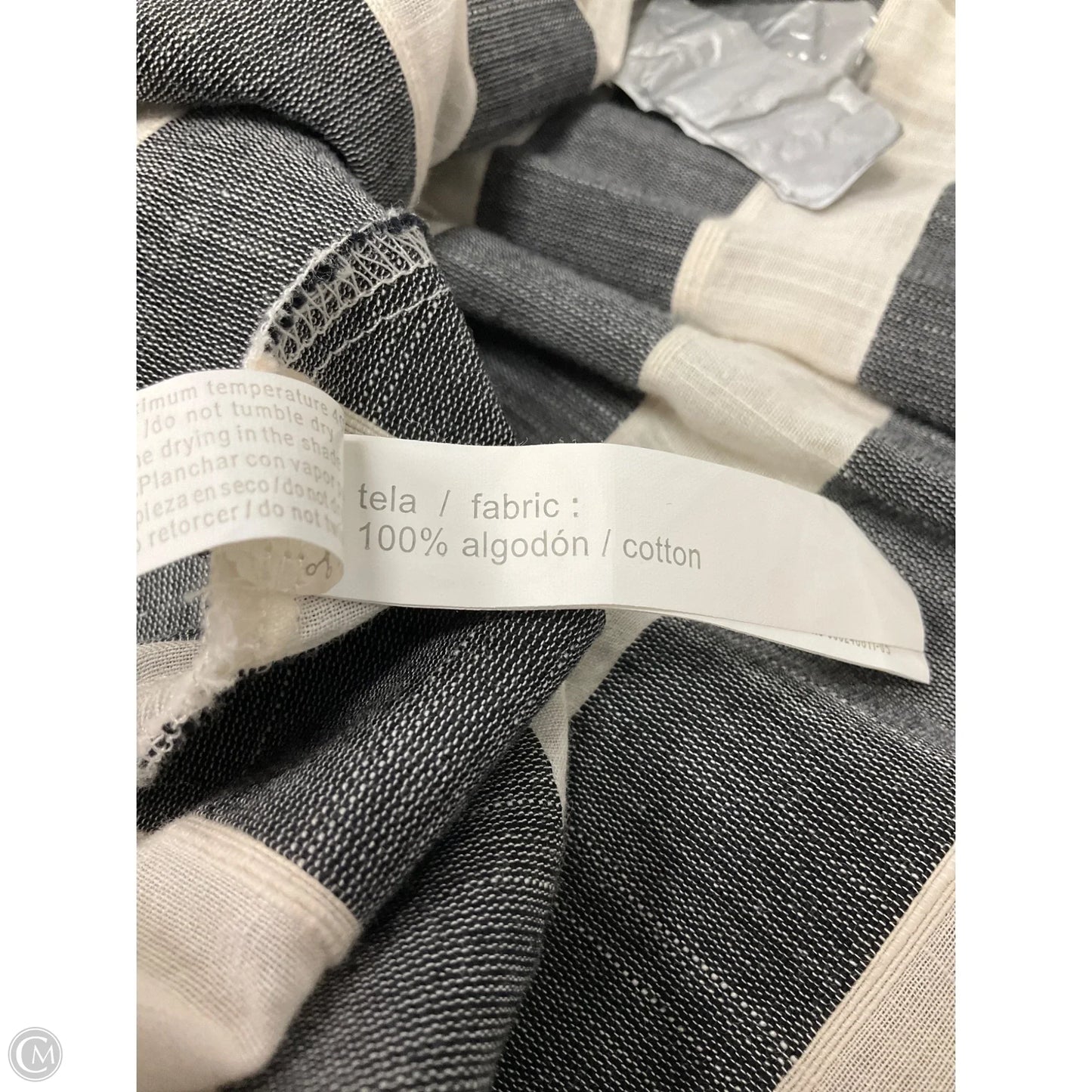 Top Sleeveless By Cmb In Striped Pattern, Size: S